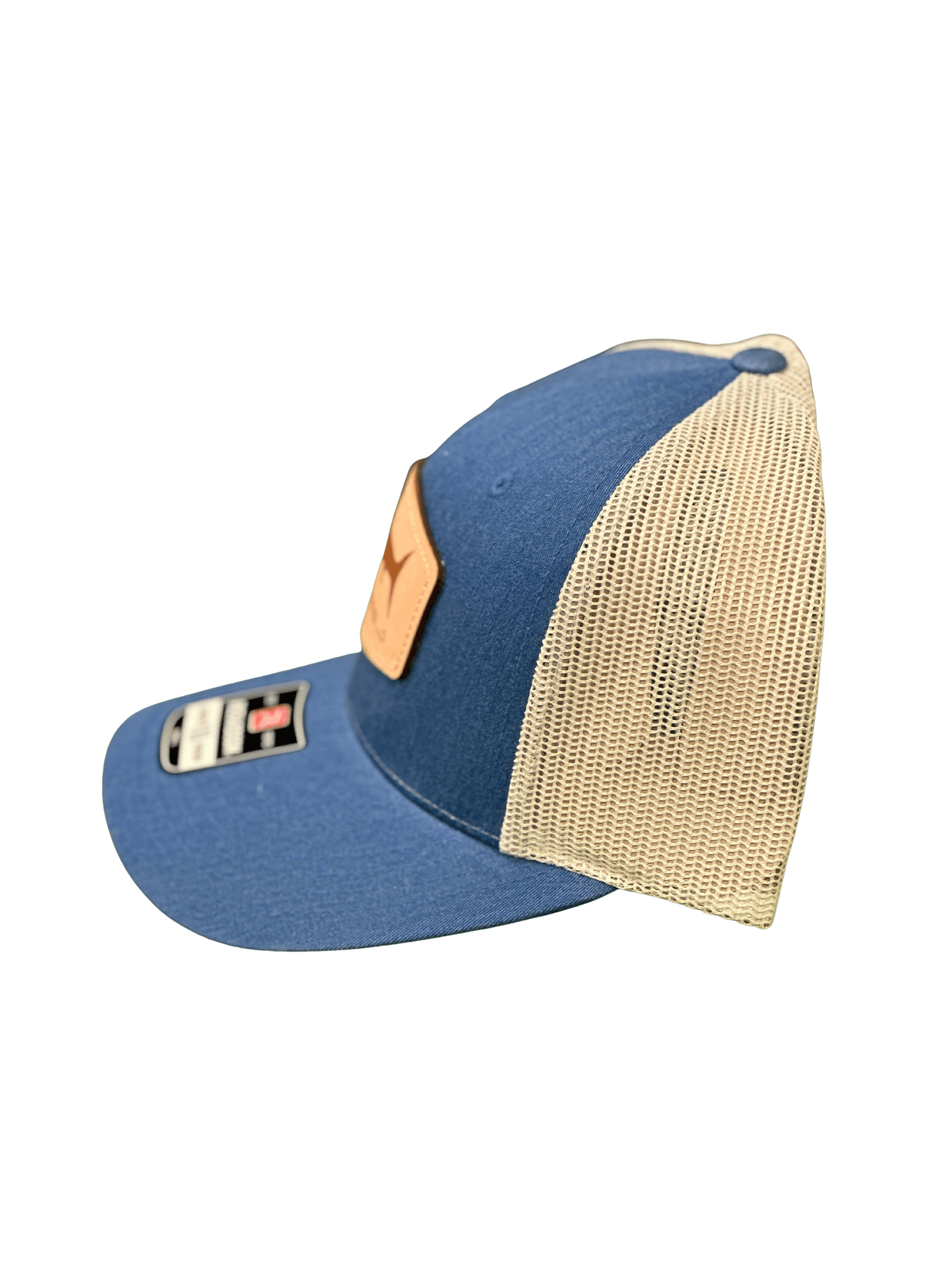 Leather Logo Hat Royal Blue