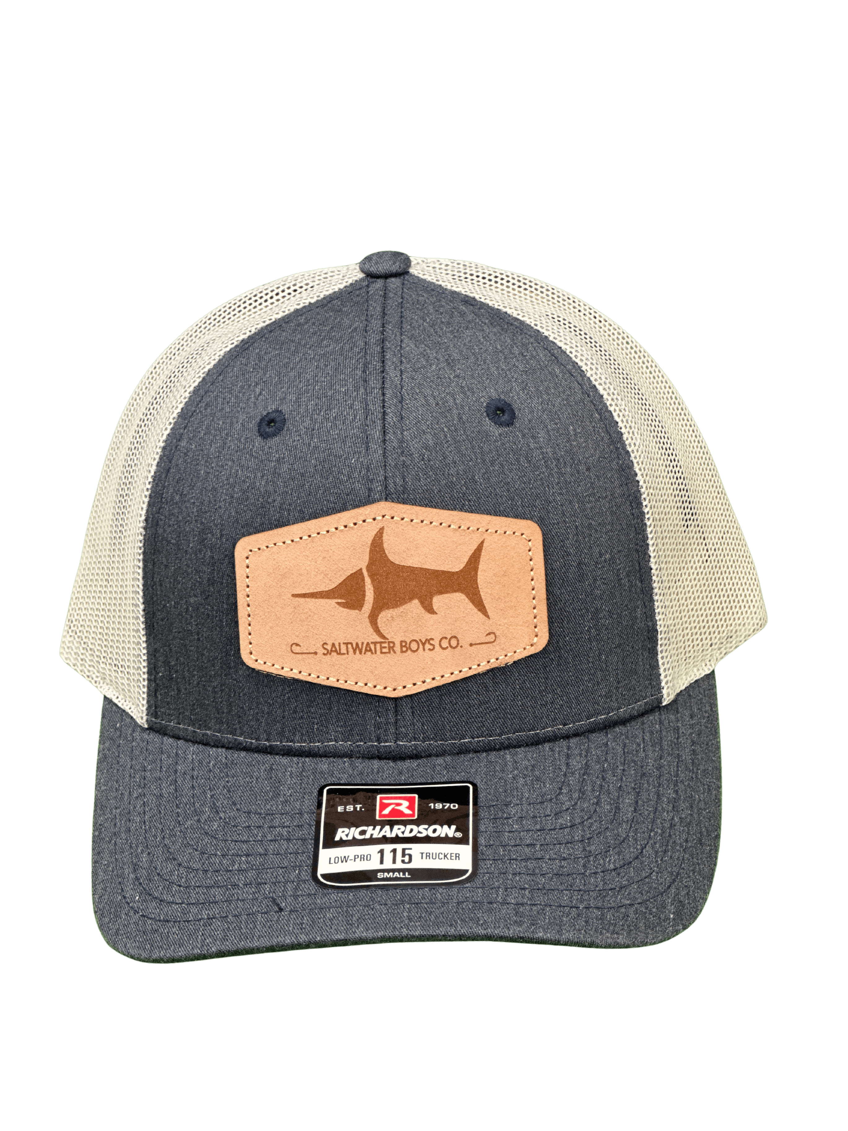 Leather Logo Hat Denim Blue