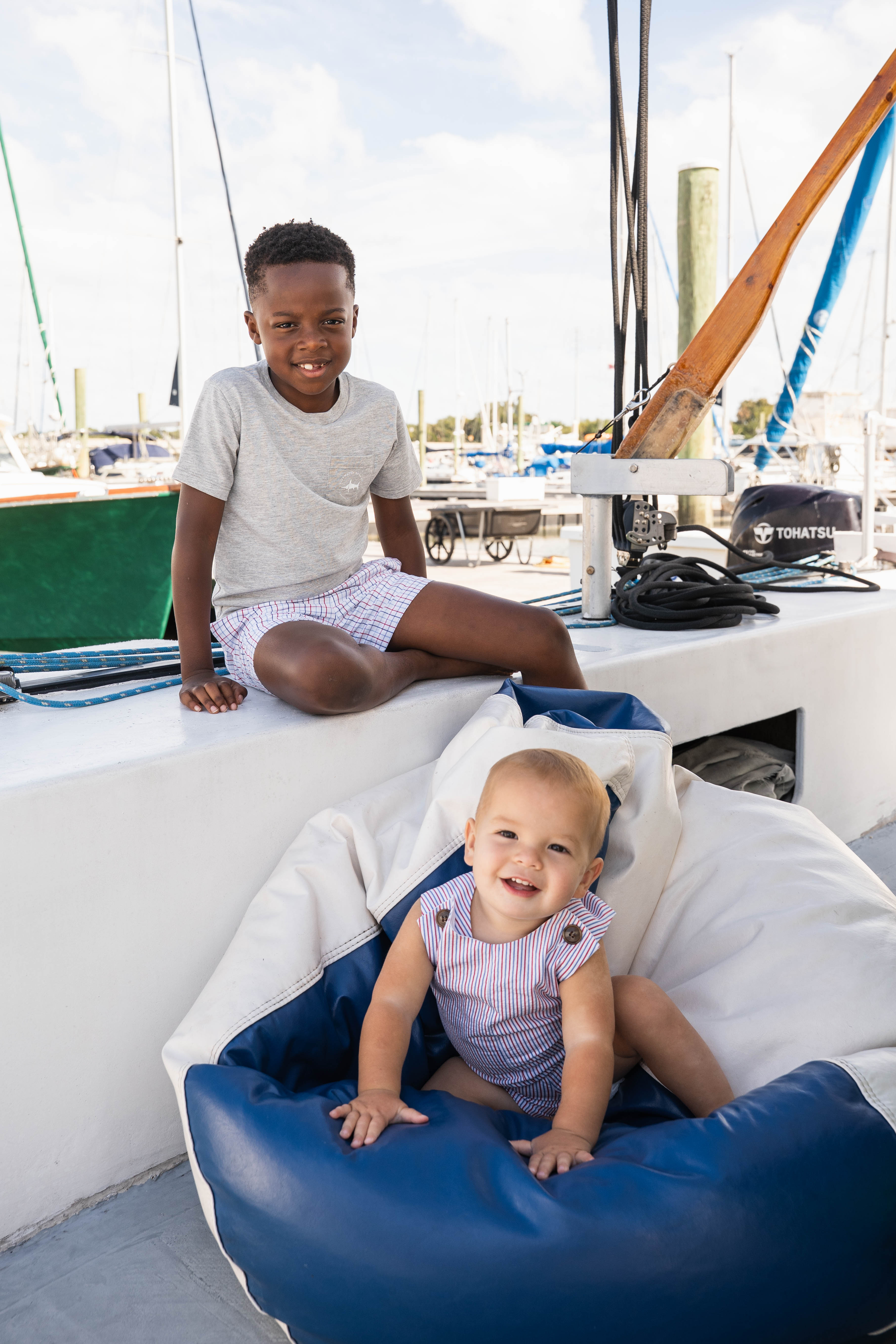 Rivers Jon Jon Patriotic Seersucker