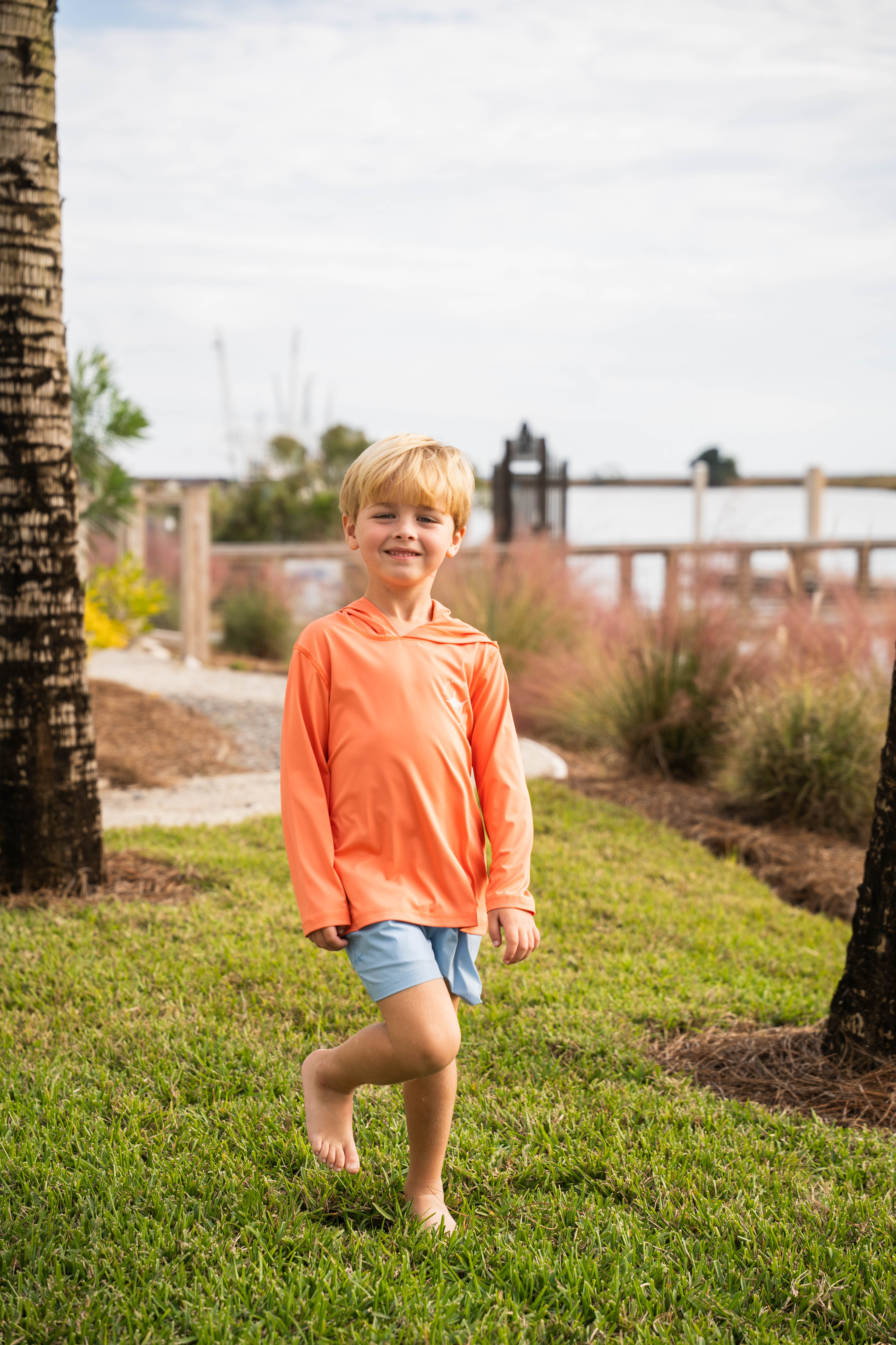 Boys Inlet Performance Shorts – Light Blue