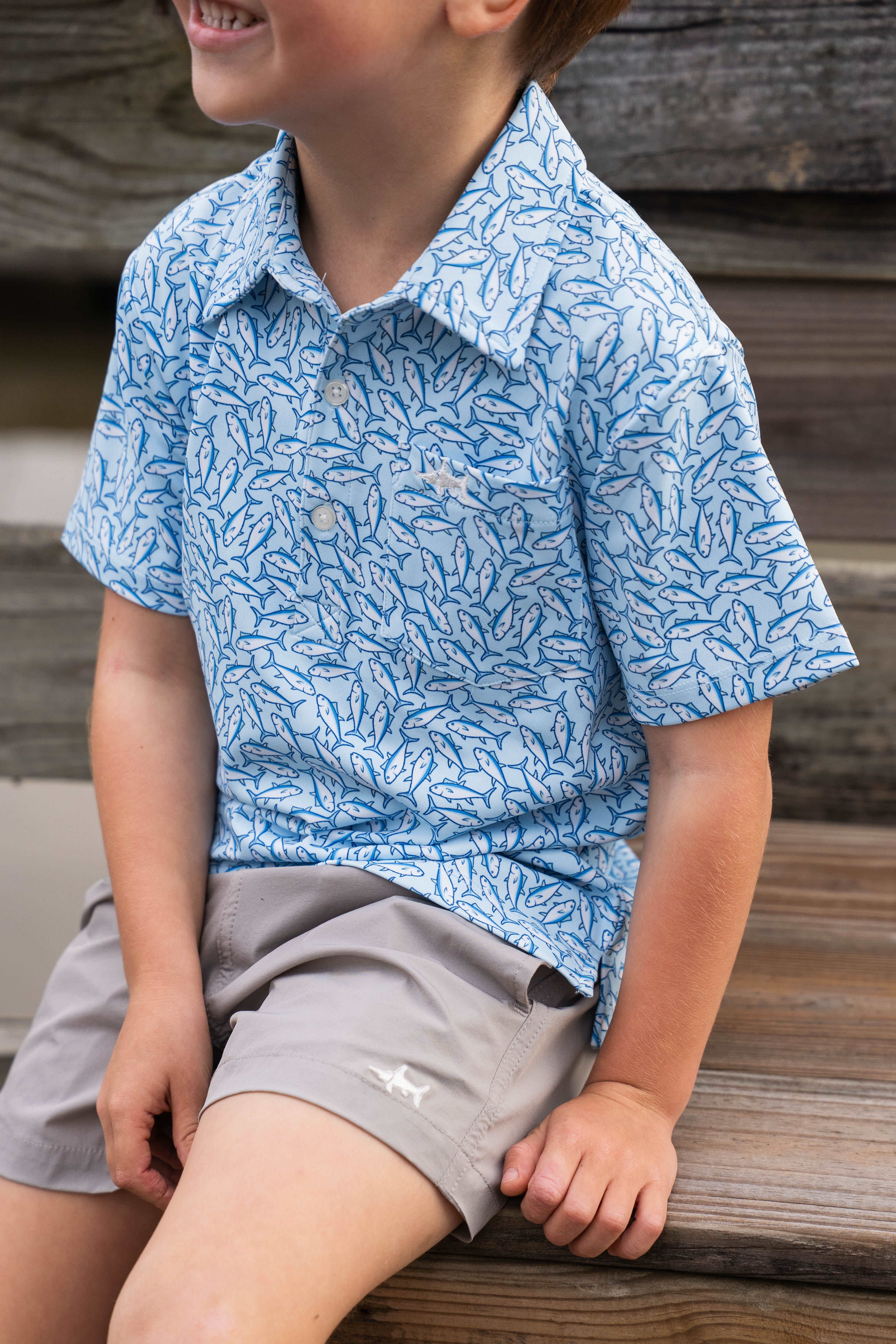 Inlet Boys Performance Short Grey