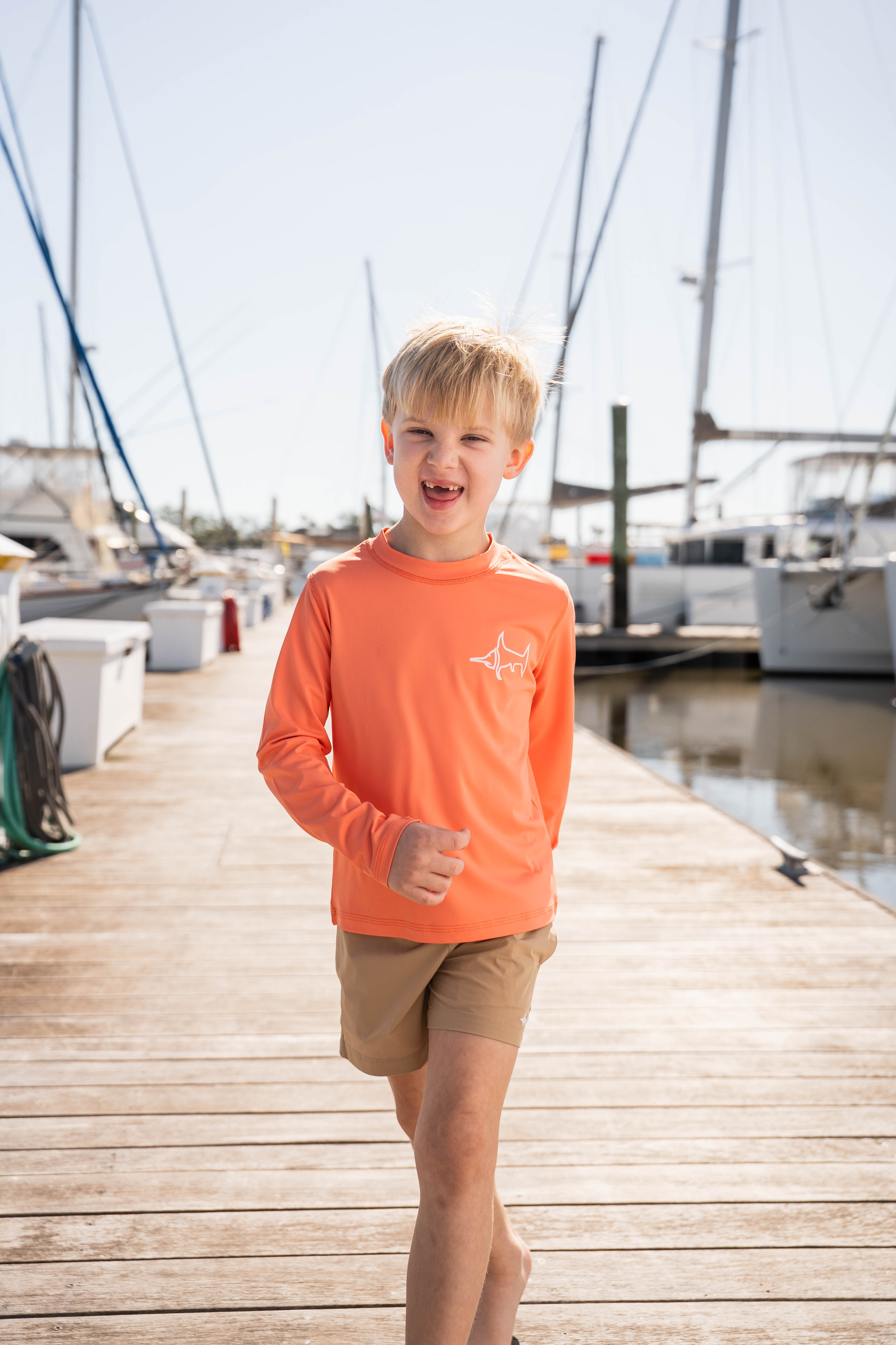 Boys Inlet Performance Shorts – Khaki