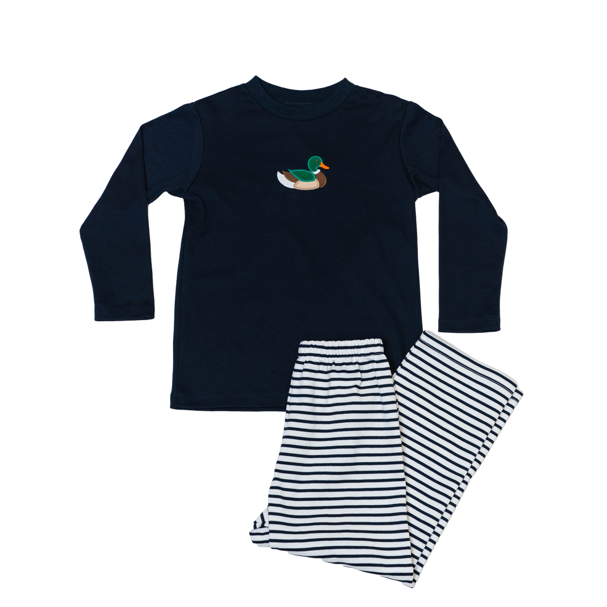 2 Piece Appliqué Boys Pant Set - Mallards