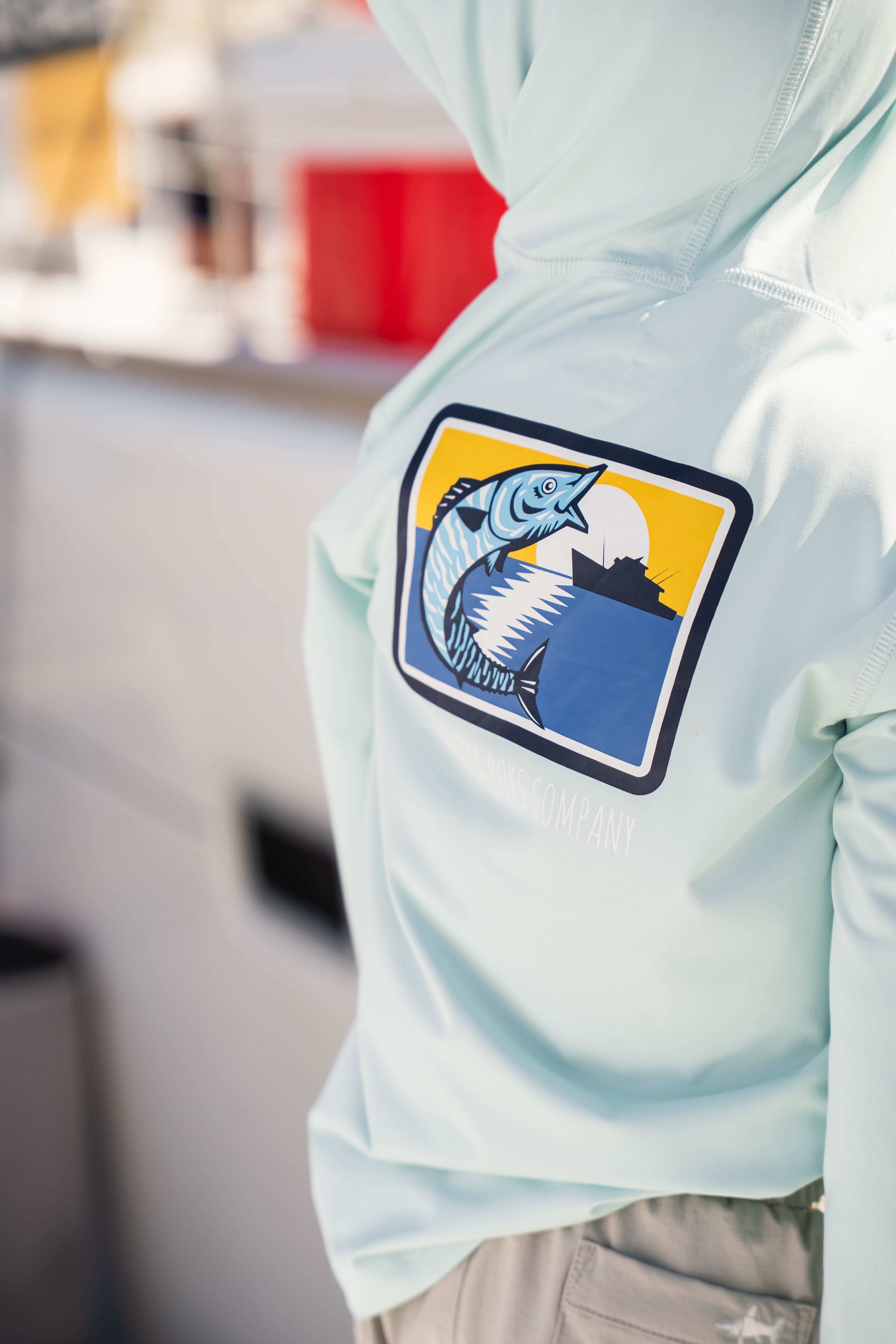 Performance Hoodie Light Blue Wahoo