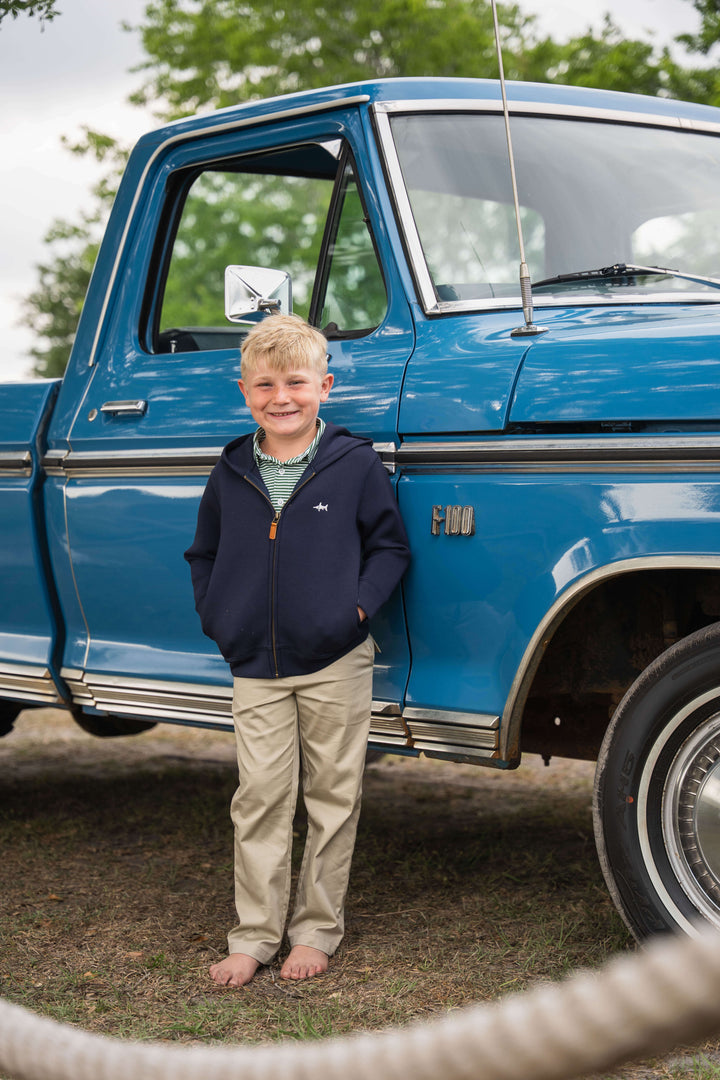Hampton Boys Full Zip Hoodie Navy