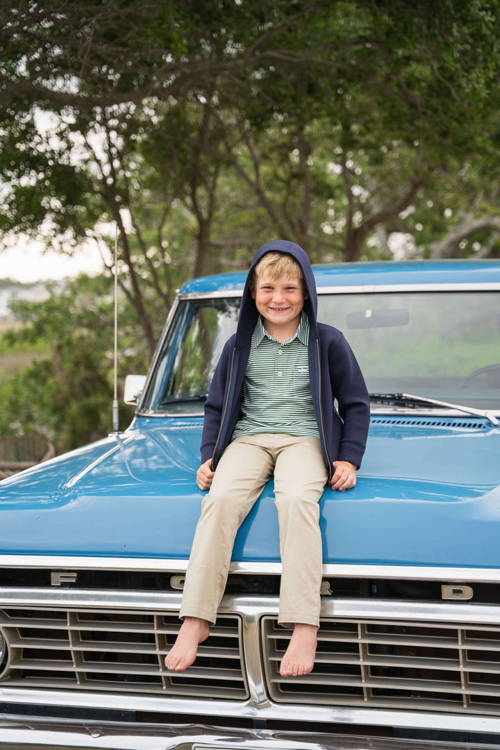 Hampton Boys Full Zip Hoodie Navy