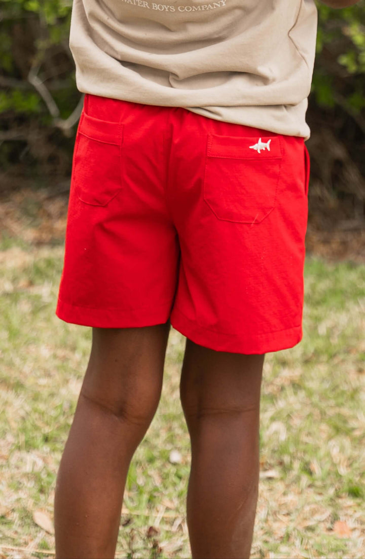 Topsail Boys Performance Short Red