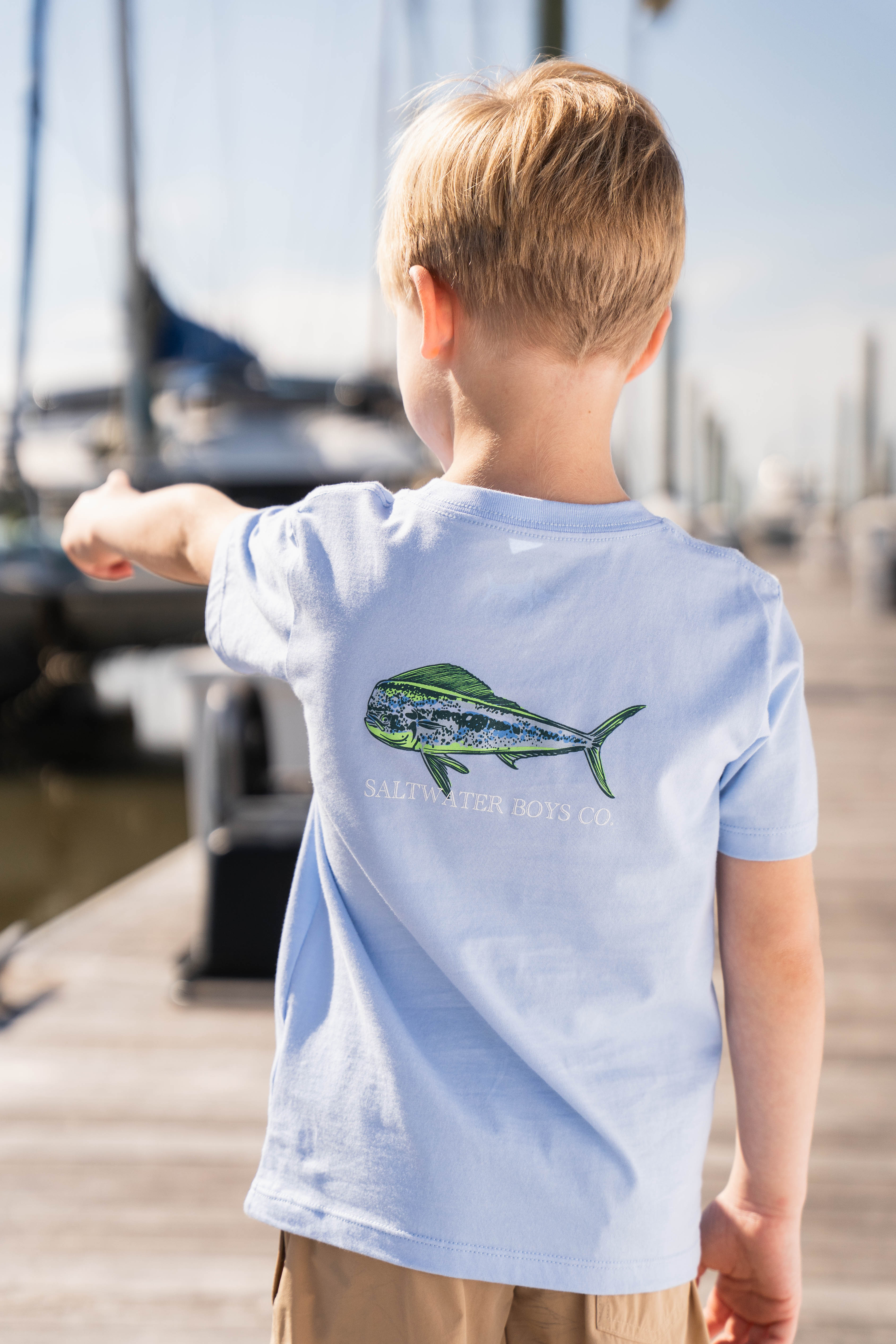 Mahi Mahi Graphic T-Shirt Blue