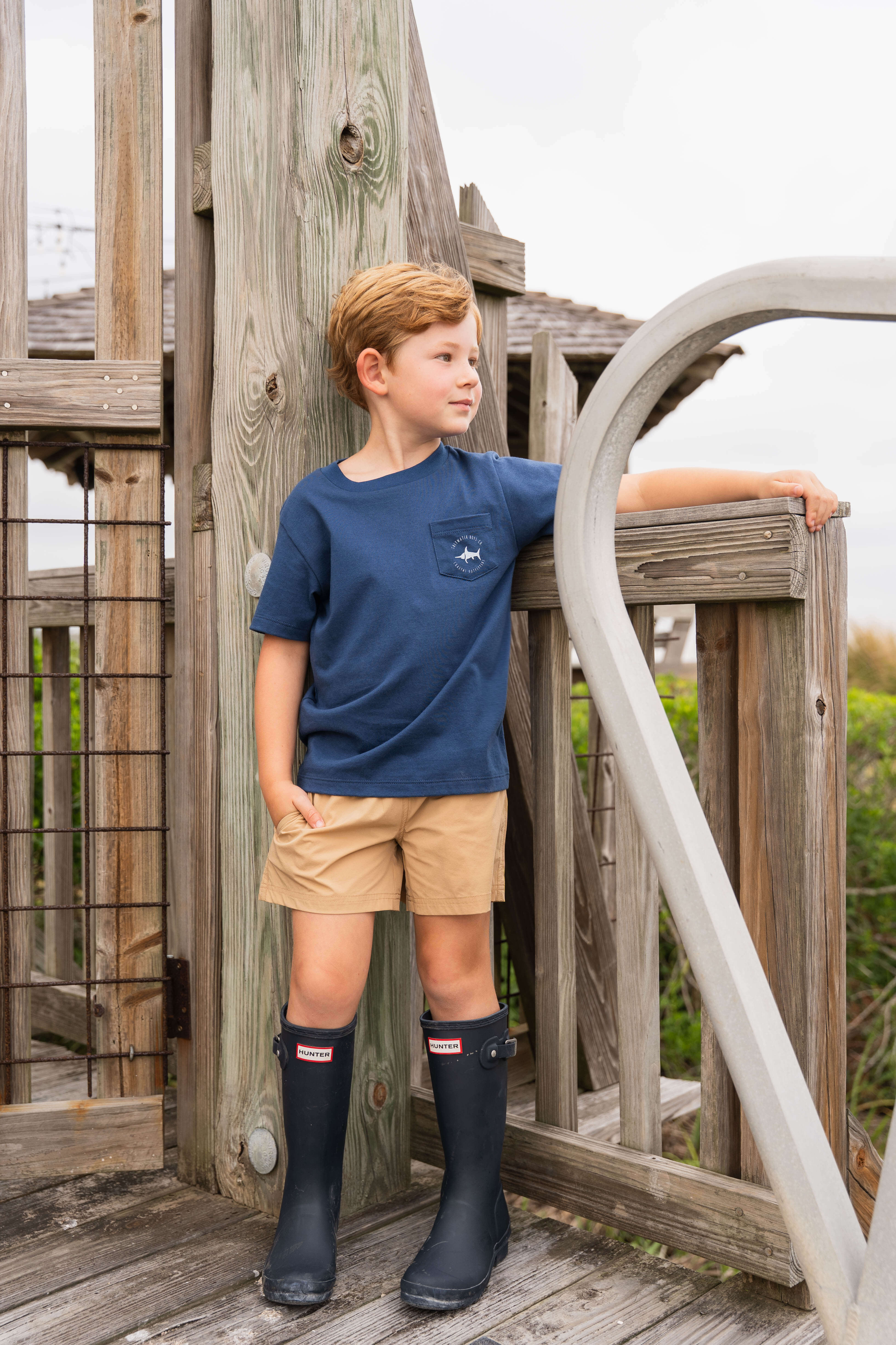 Boys Inlet Performance Shorts – Khaki