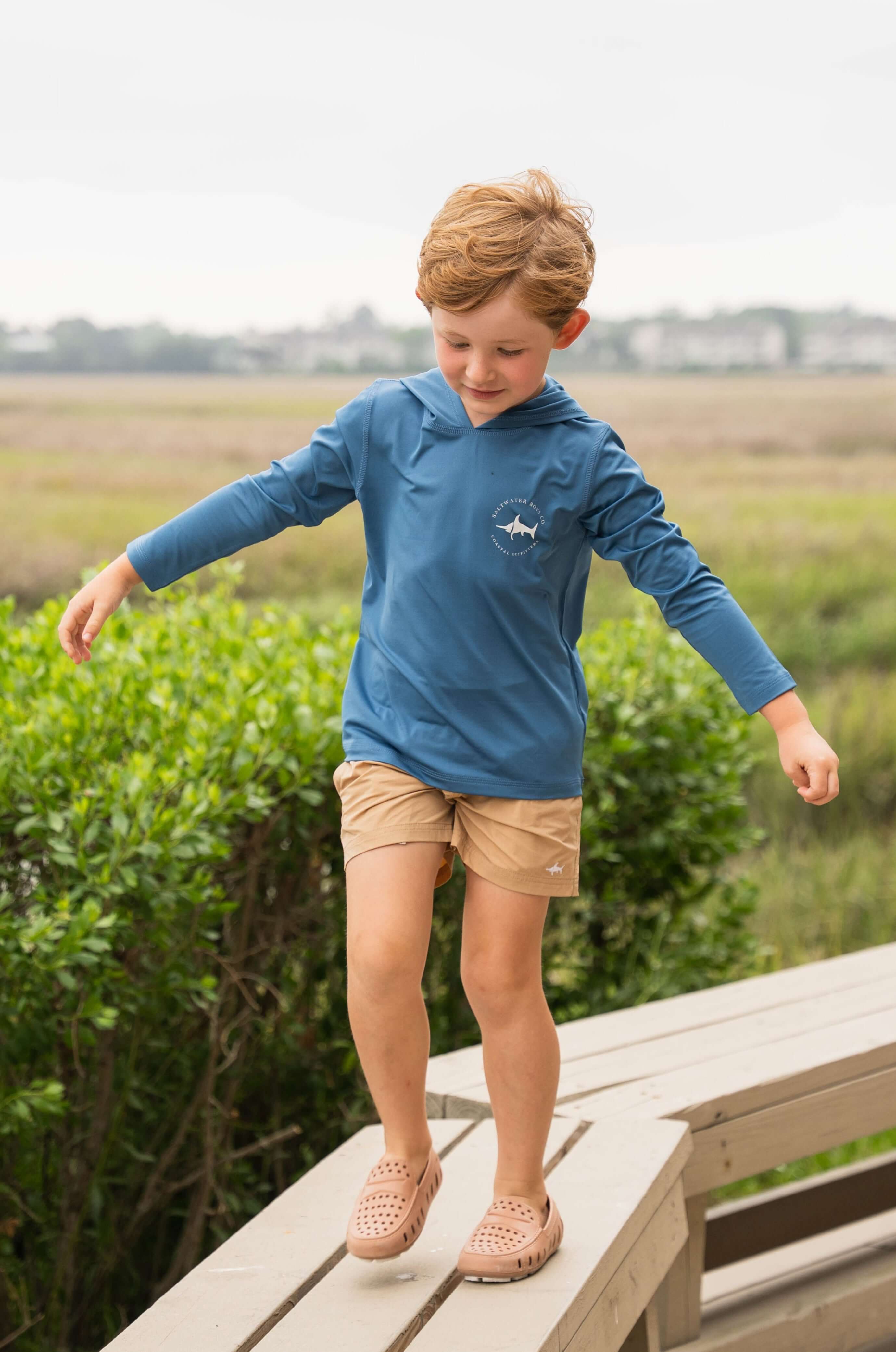 Boys Inlet Performance Shorts – Khaki