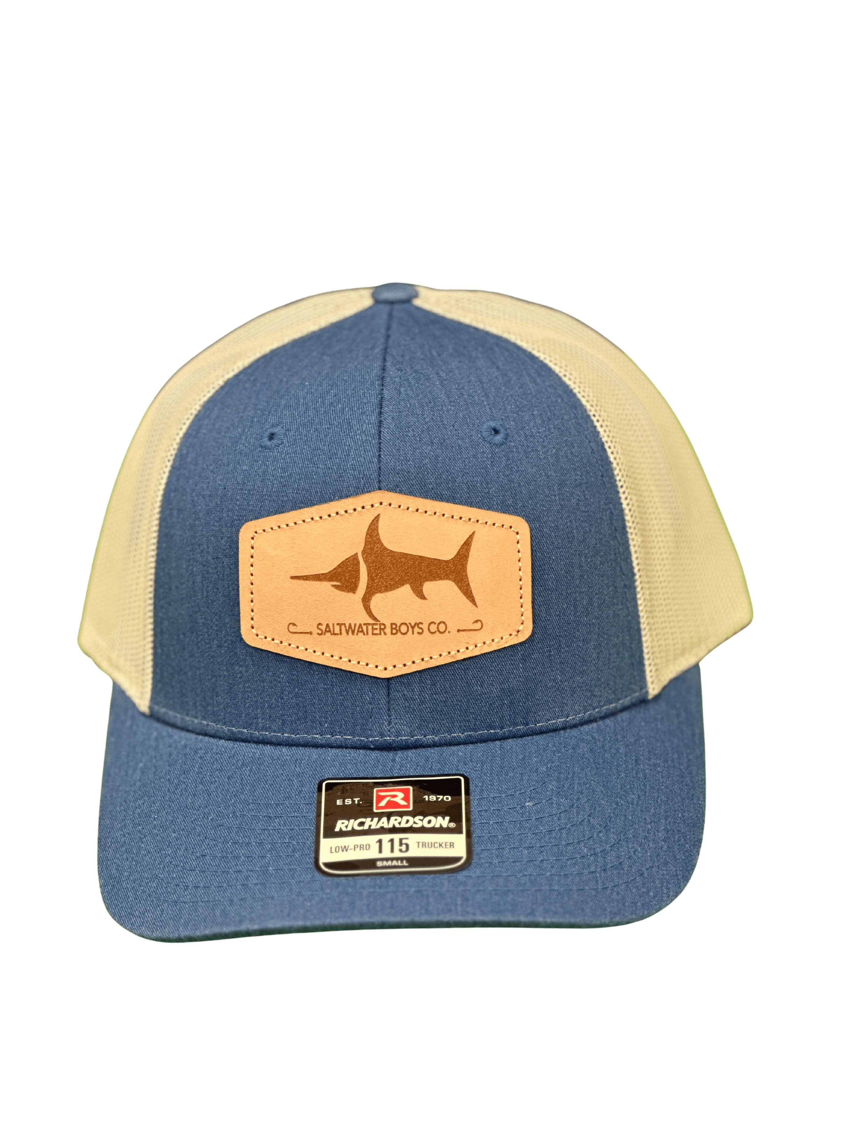 Leather Logo Hat Royal Blue