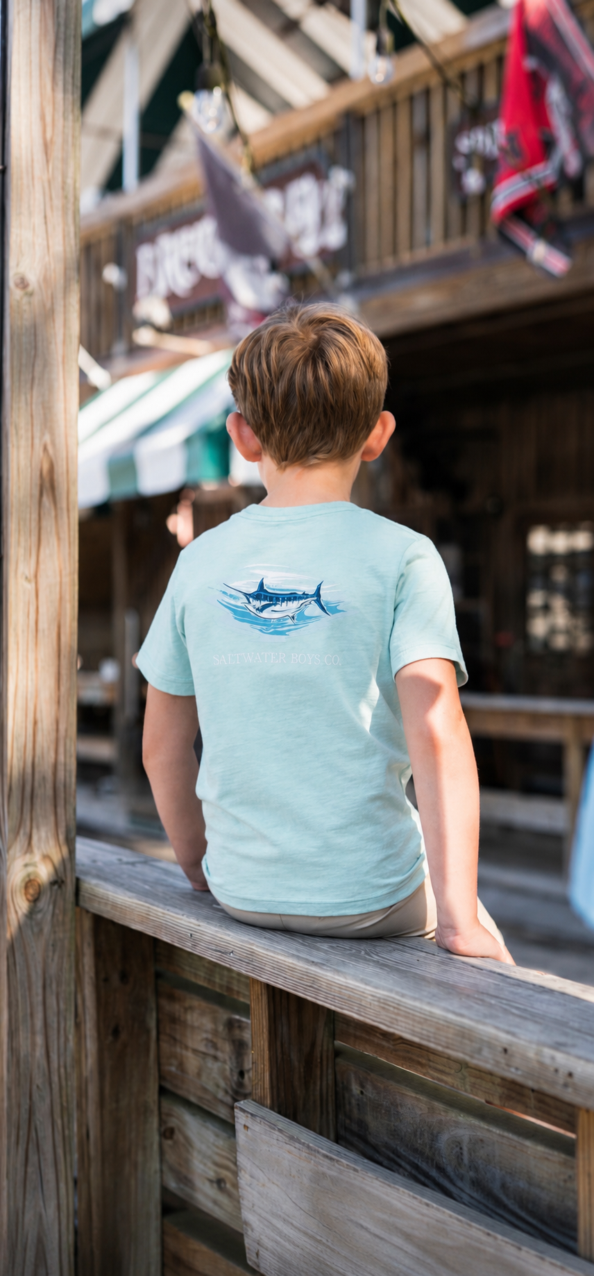 Marlin Graphic T-Shirt Aqua