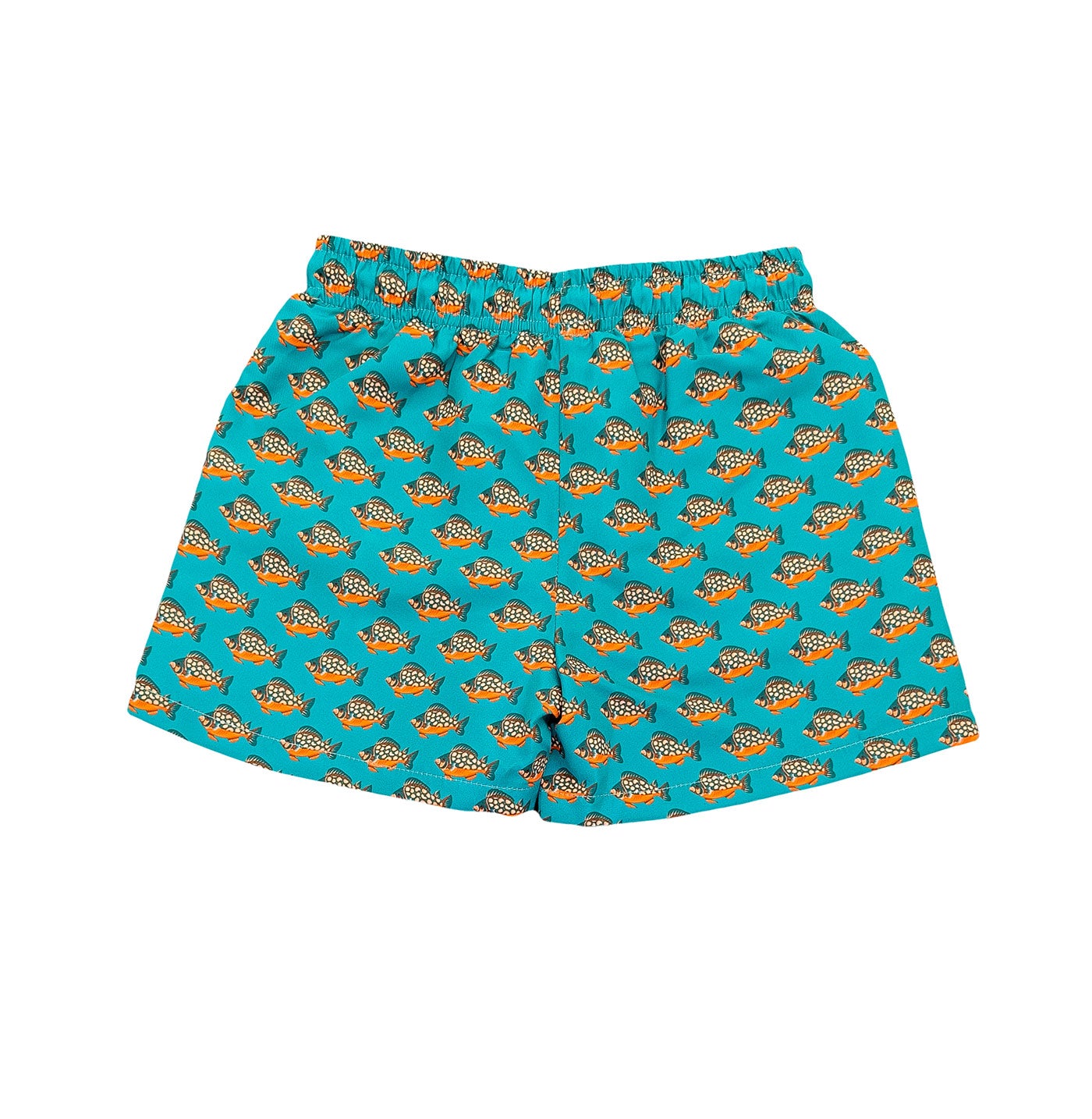Saint Simons Swim Trunk Teal Tropical Fish