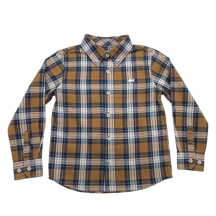 Folly Island Boys Flannel Camel