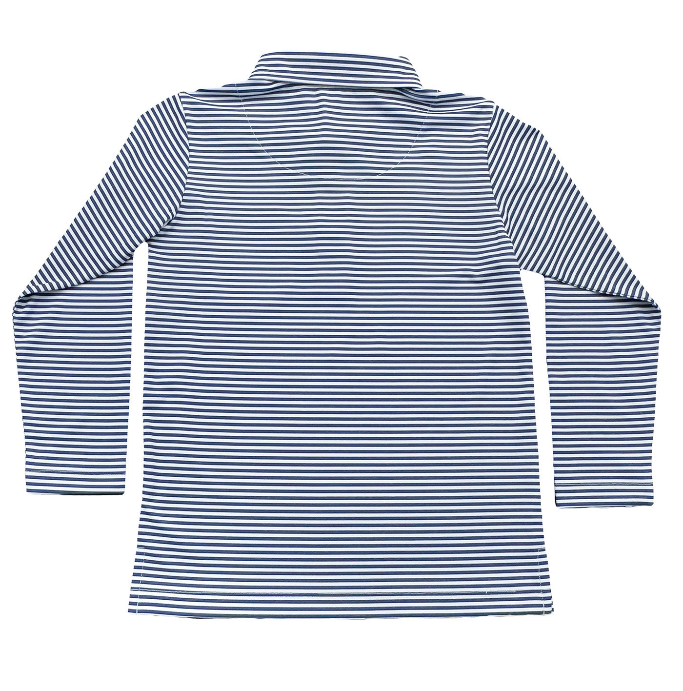 Inshore Performance Polo LS Navy Stripe