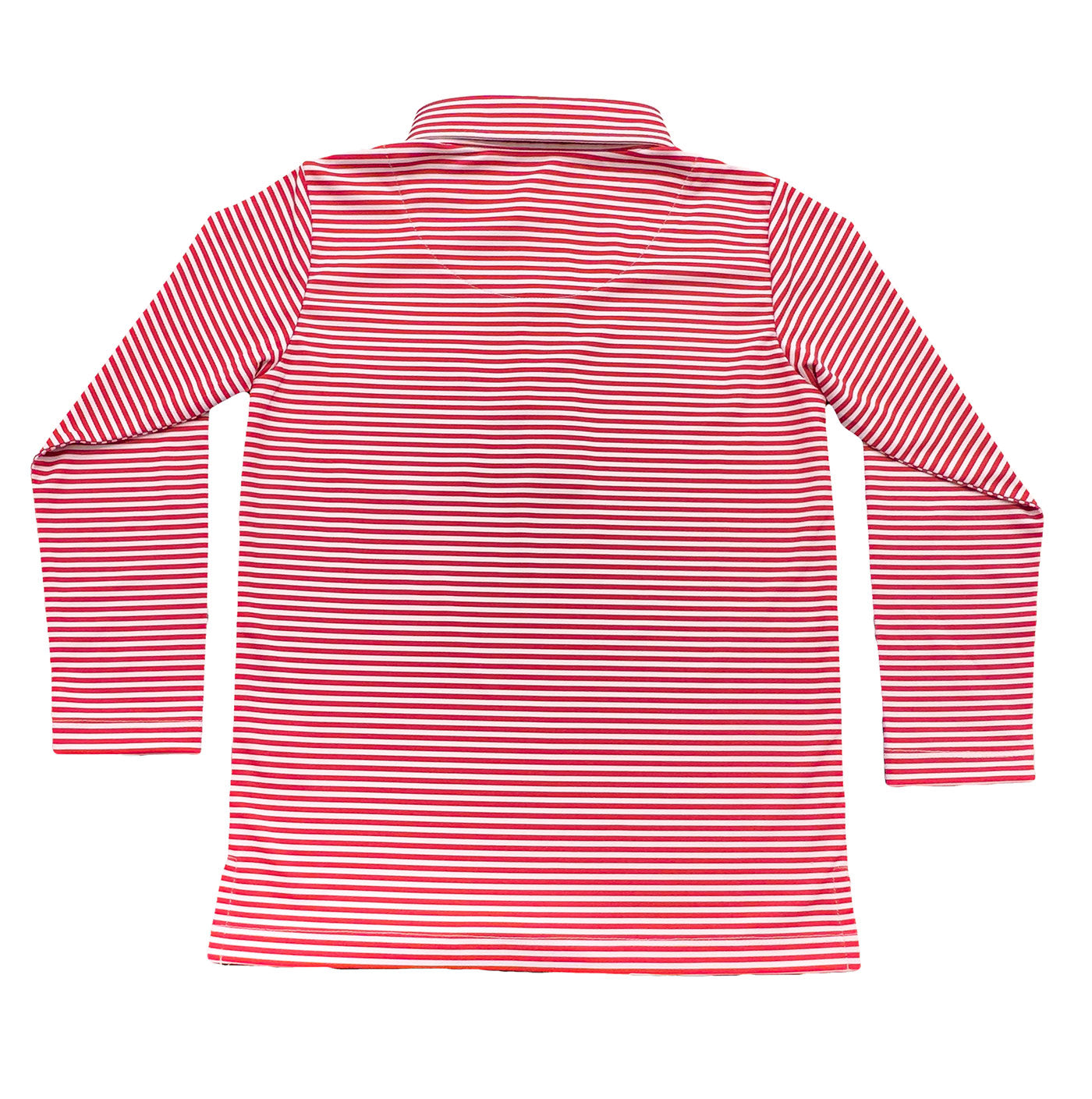 Inshore Performance Polo LS Red Stripe