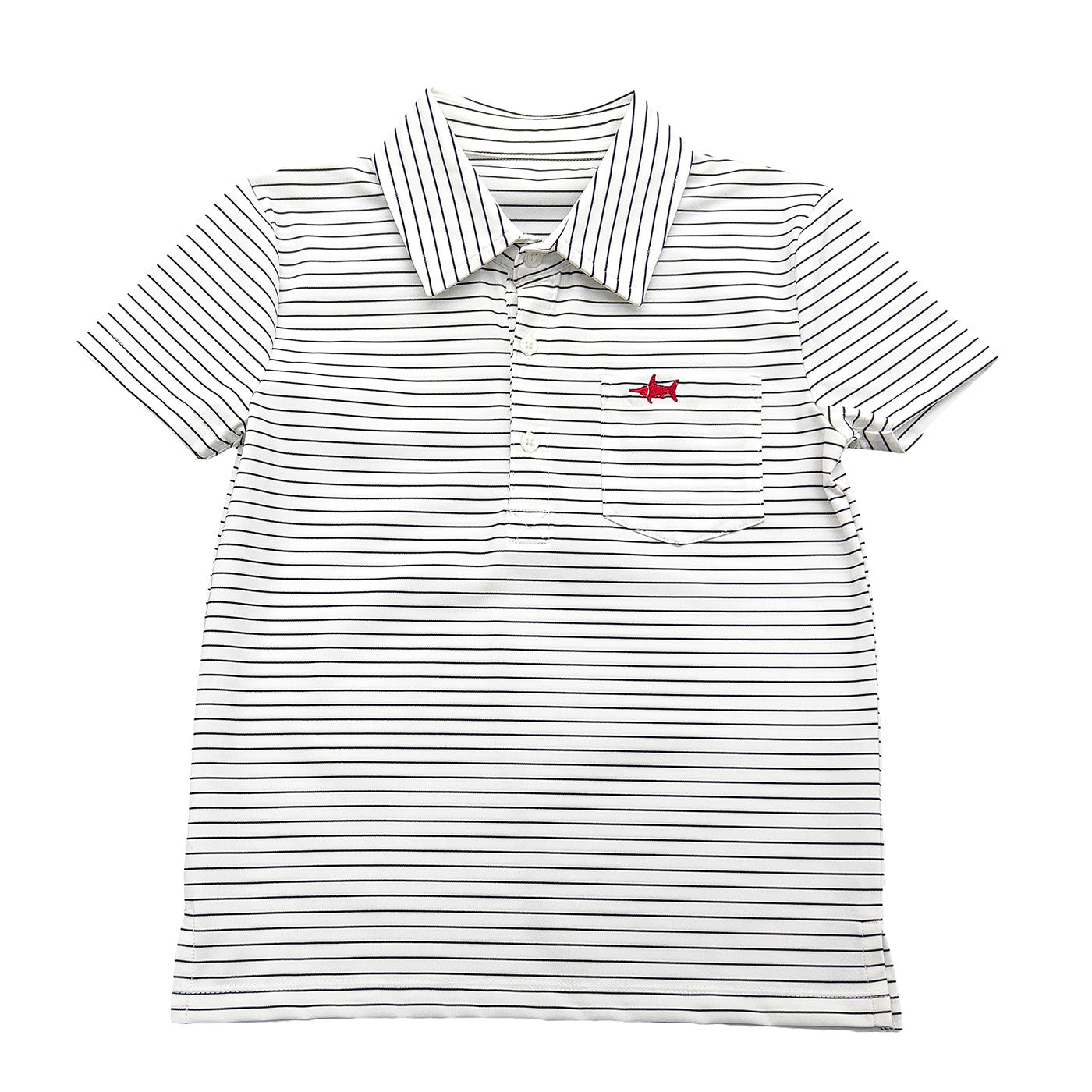 Marco Performance Polo White Stripe