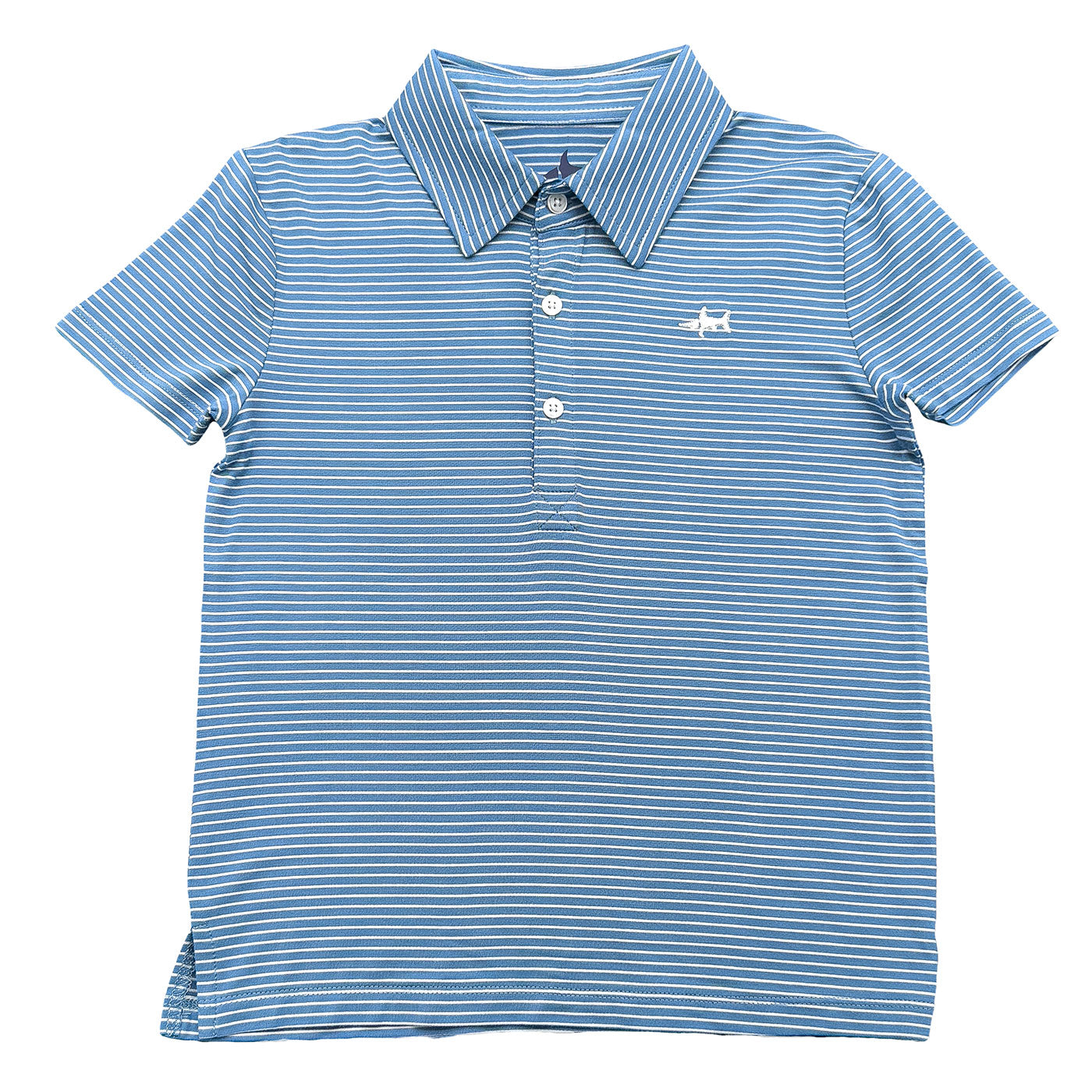 Banks Performance SS Polo Blue/White Stripe