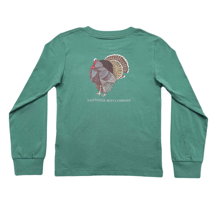 Turkey Boys Graphic Tee LS Green