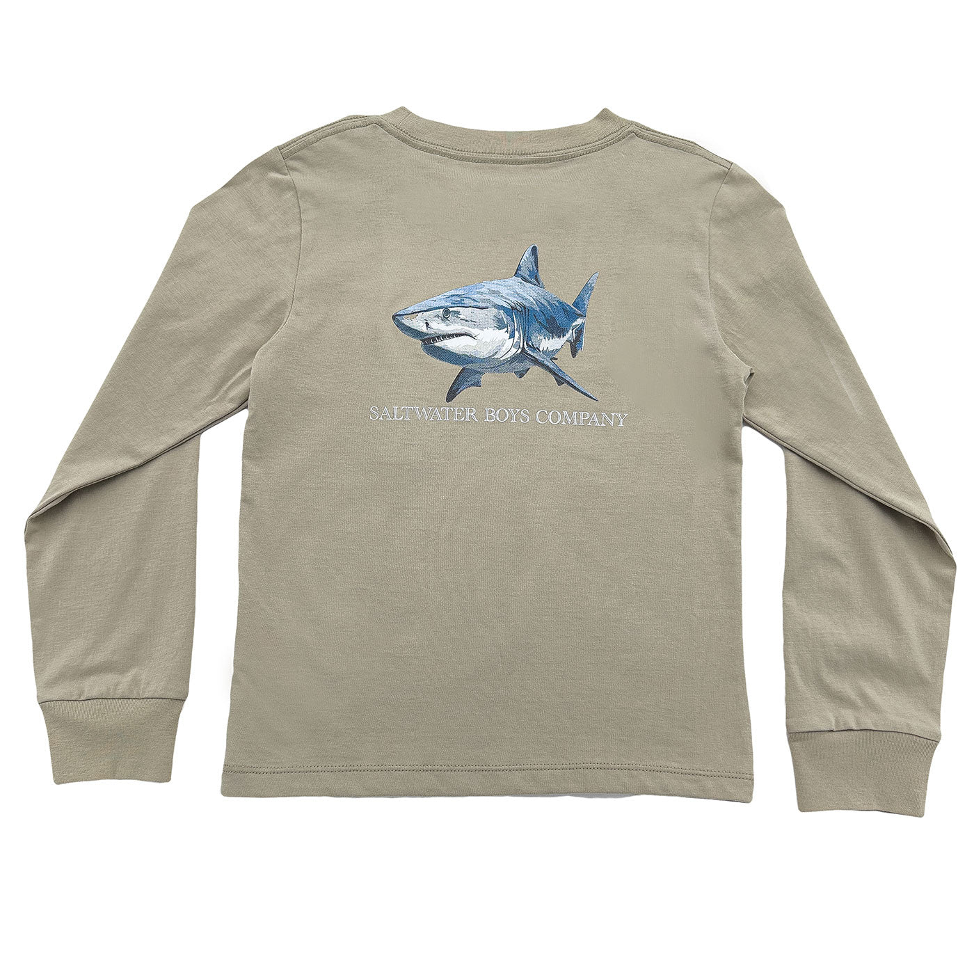 Great White Graphic Tee LS Taupe