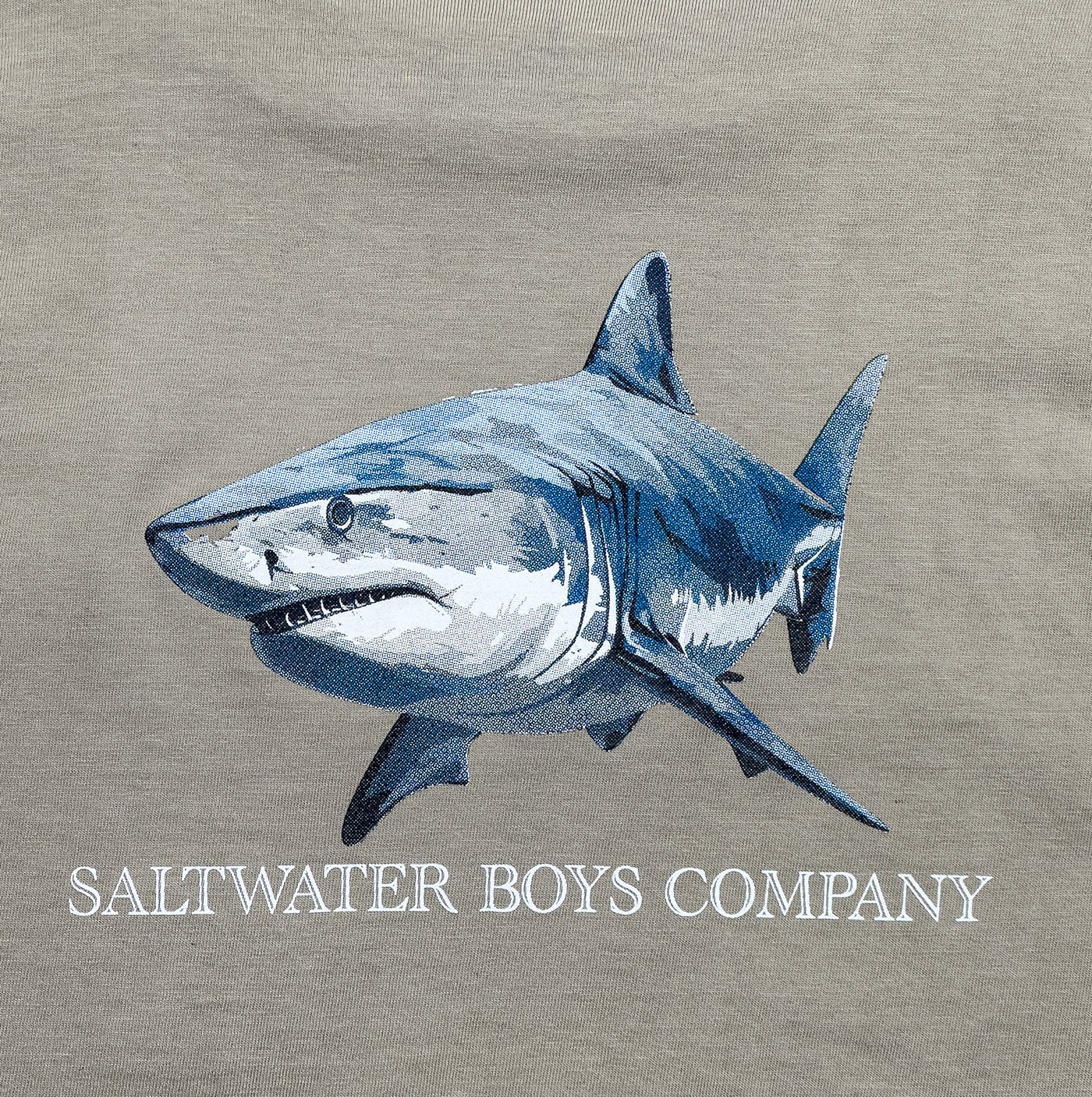 Great White Graphic Tee LS Taupe