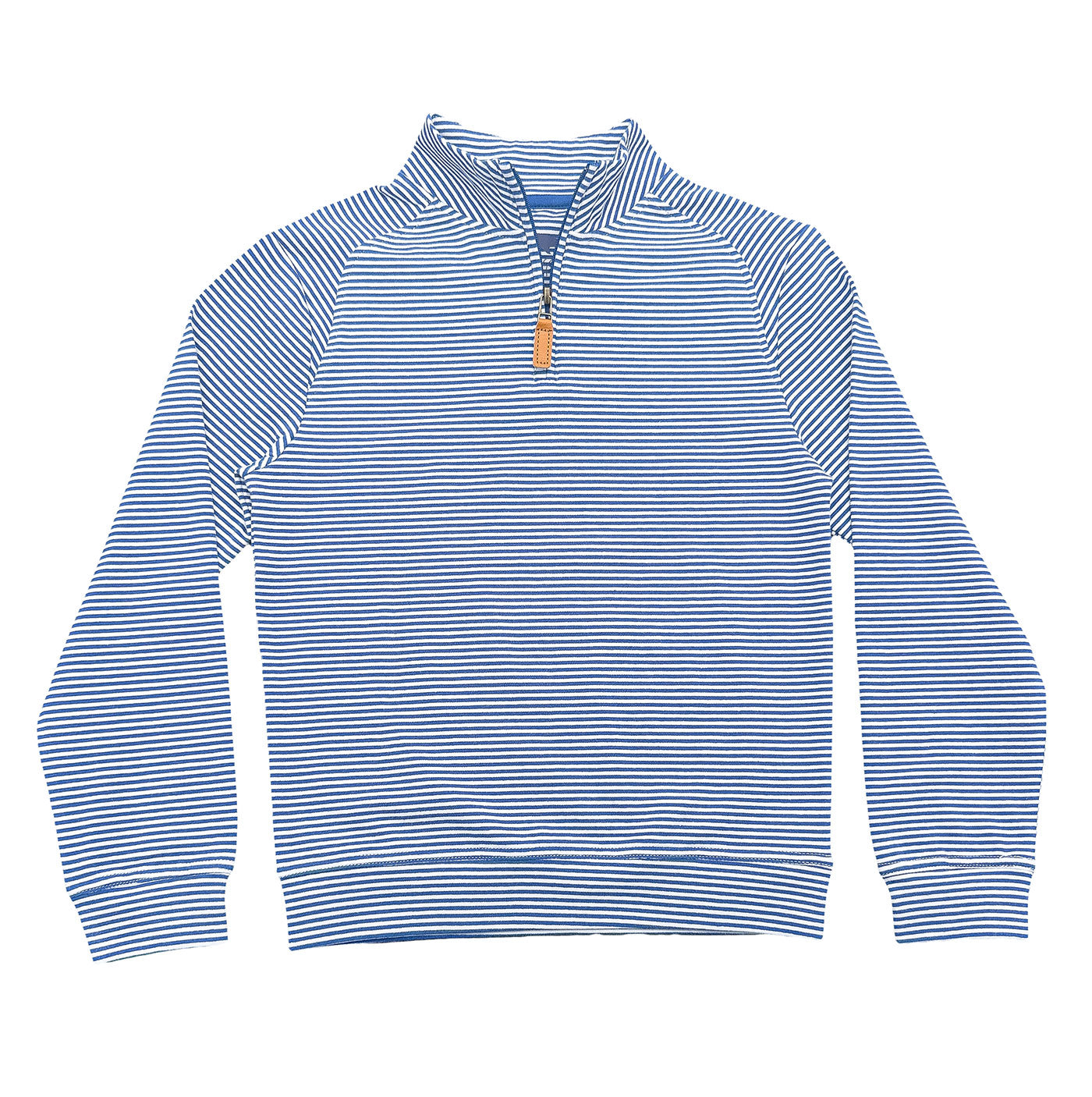Collins Quarter Zip Blue Stripe