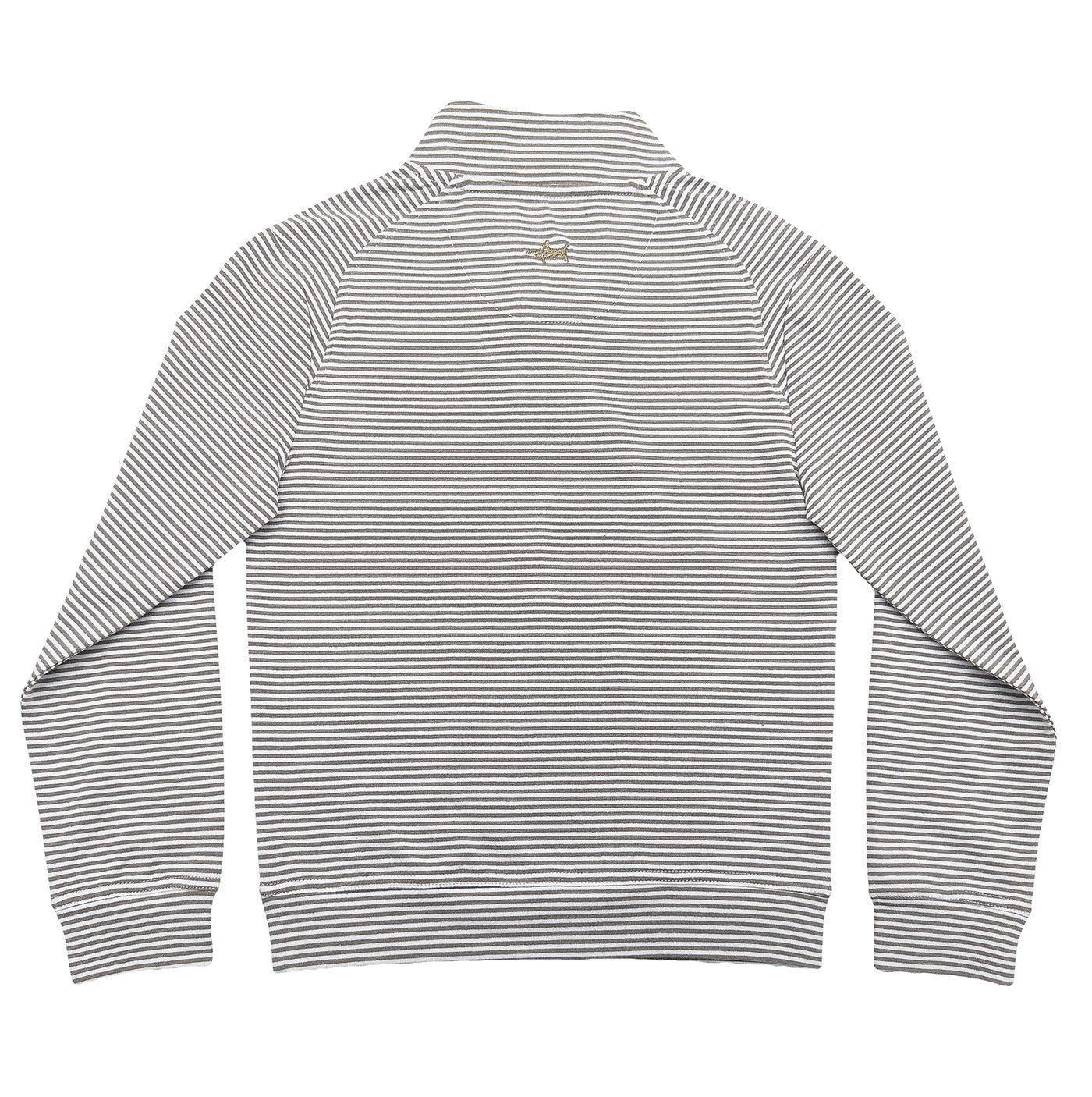Collins Quarter Zip Khaki Stripe
