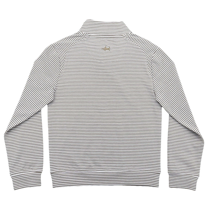 Collins Boys Quarter Zip Khaki Stripe