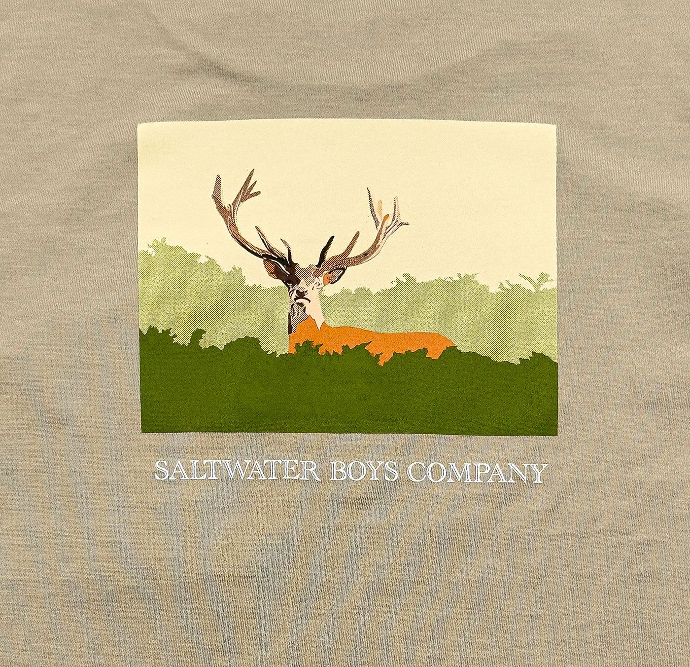 Deer Graphic Tee SS Taupe