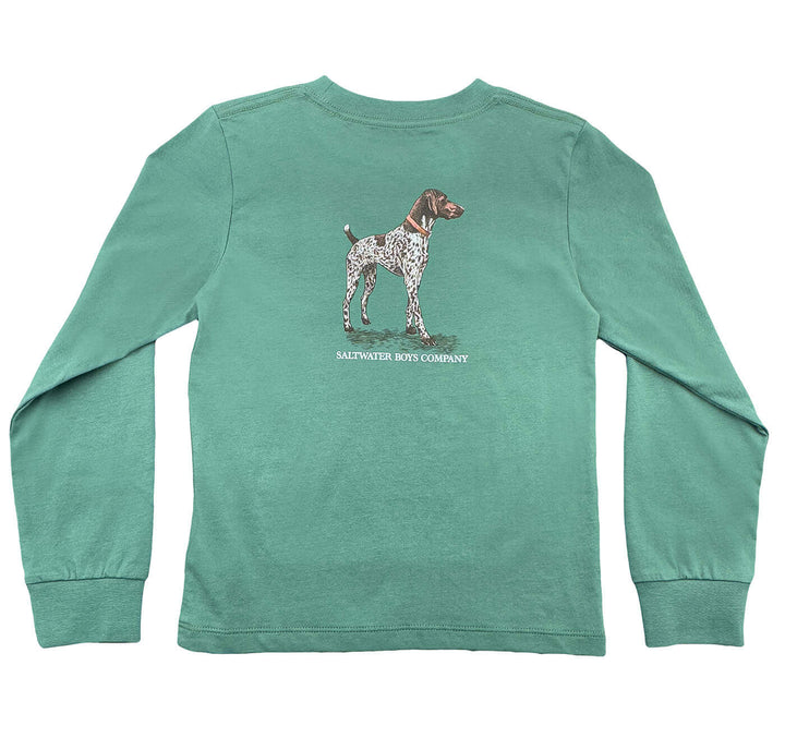 Pointer Boys Graphic Tee LS Green