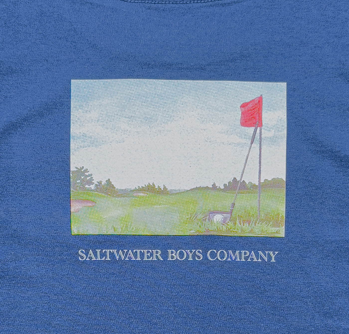 Golf Graphic Tee LS Blue