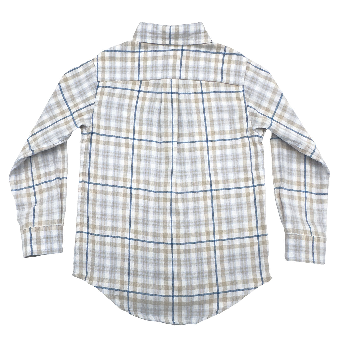 Carter Oxford Shirt Khaki/Blue Plaid