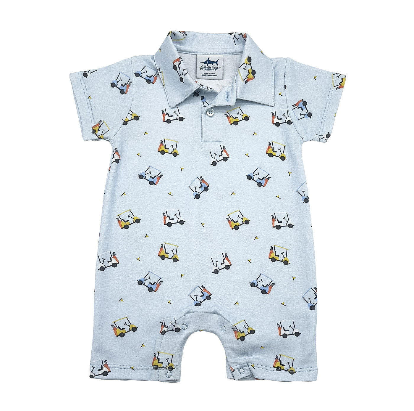 SBC Signature Pima Polo SS Romper Golf carts
