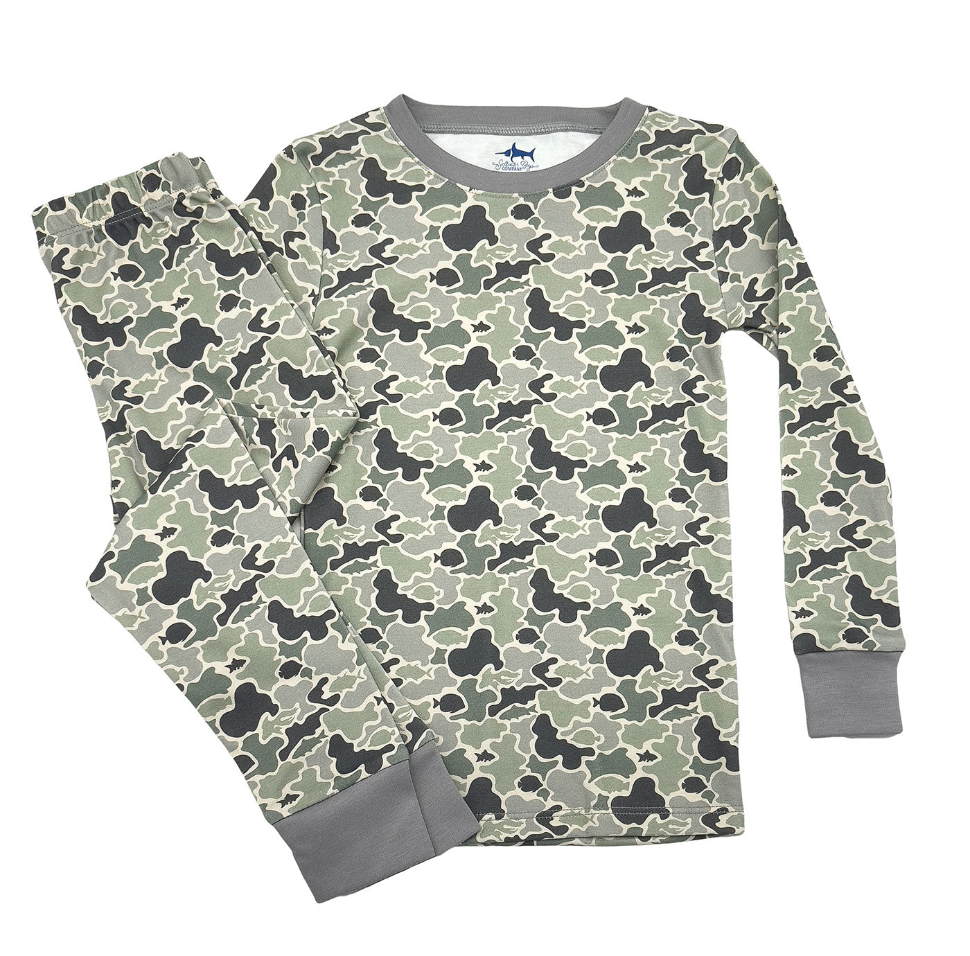 Jekyll Pima 2 Piece Pajamas Camo Fish