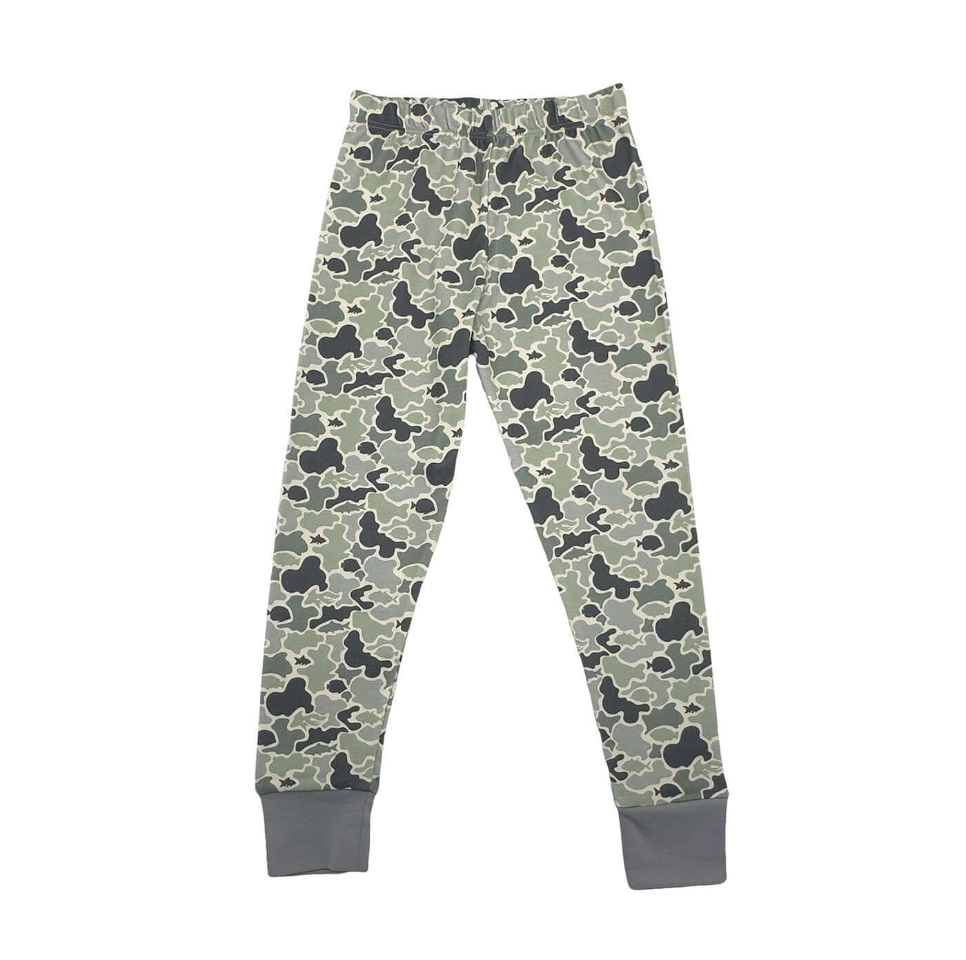 Jekyll Pima 2 Piece Boys Pajamas Camo Fish