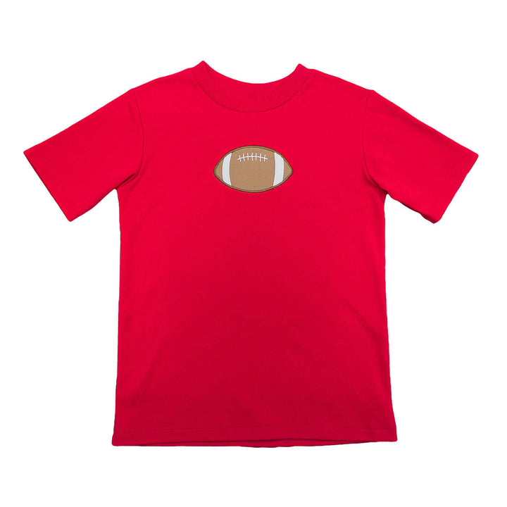 2 Piece Boys Applique Short Set - Football