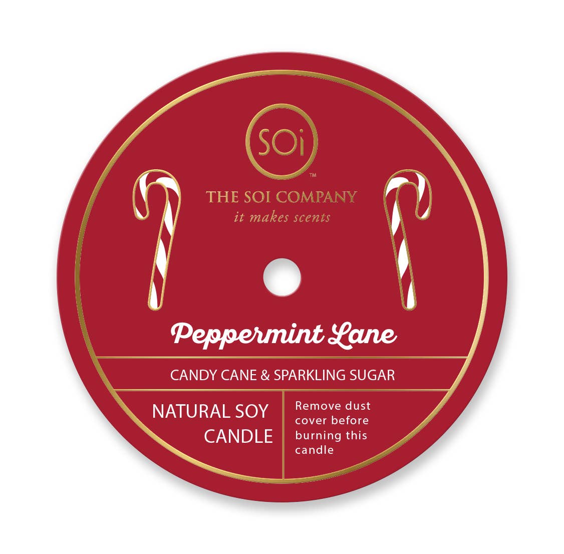 Peppermint & Candycane 12oz Icon Candle
