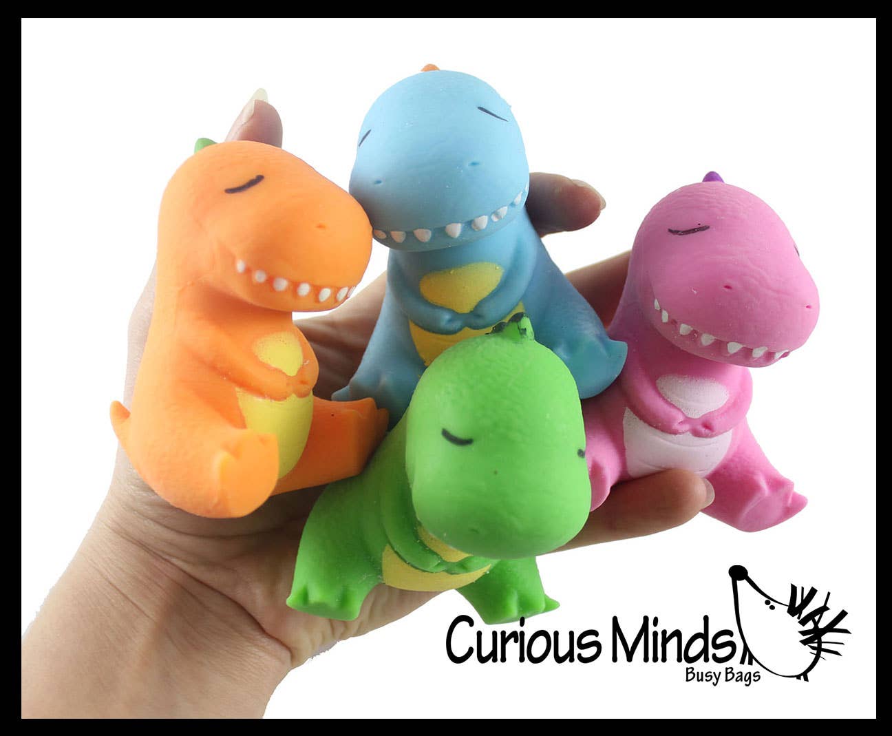 Dinosaur Soft Cream Doh Filled Stress Ball - Squishy Gooe
