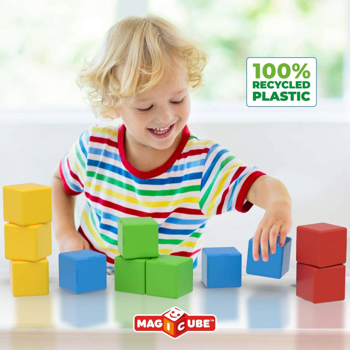 Geomag™ Magicube Crystal 8 Pc Magnetic Blocks for Toddlers