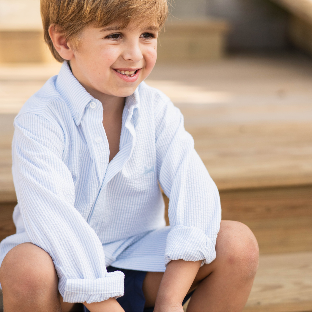boy with fishing gear
