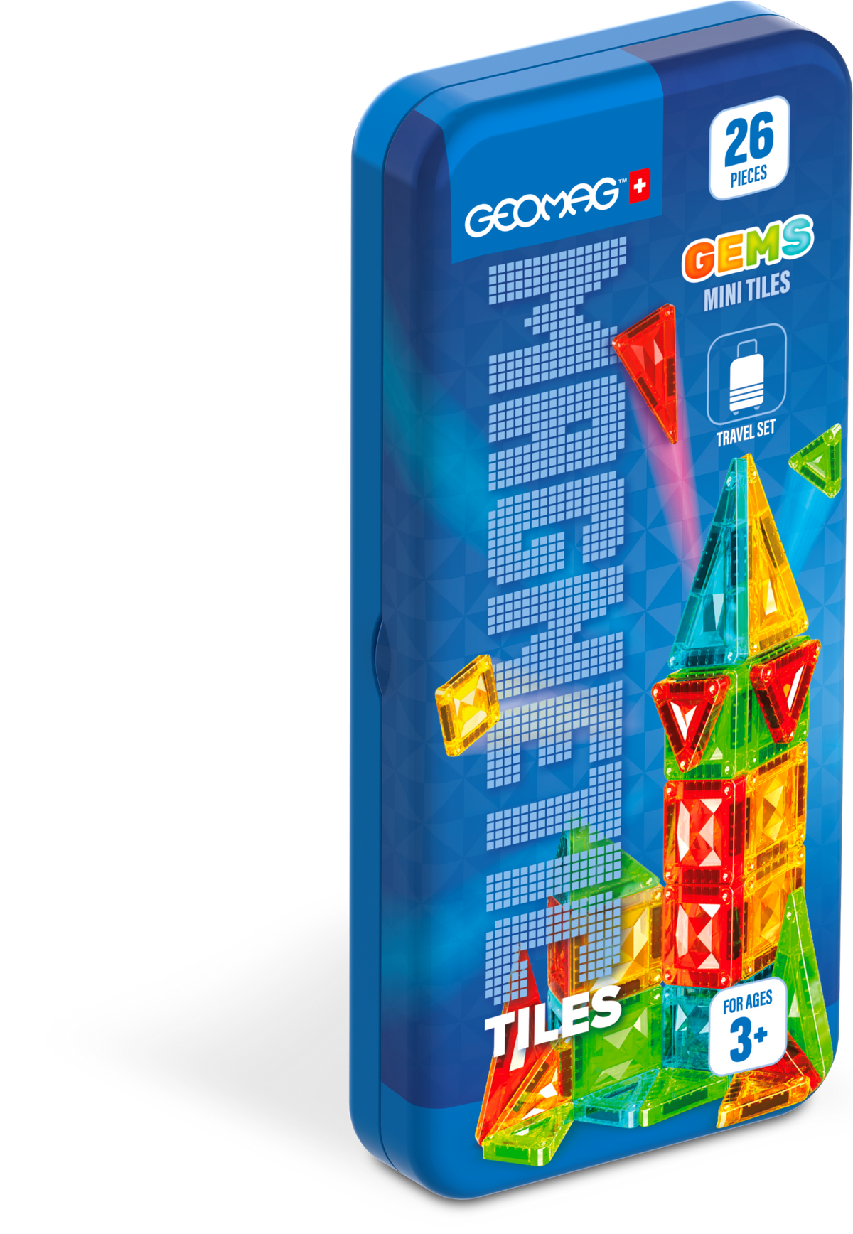 Geomag Mag Tiles Mini Gems Travel Set 8-Unit Counter Display