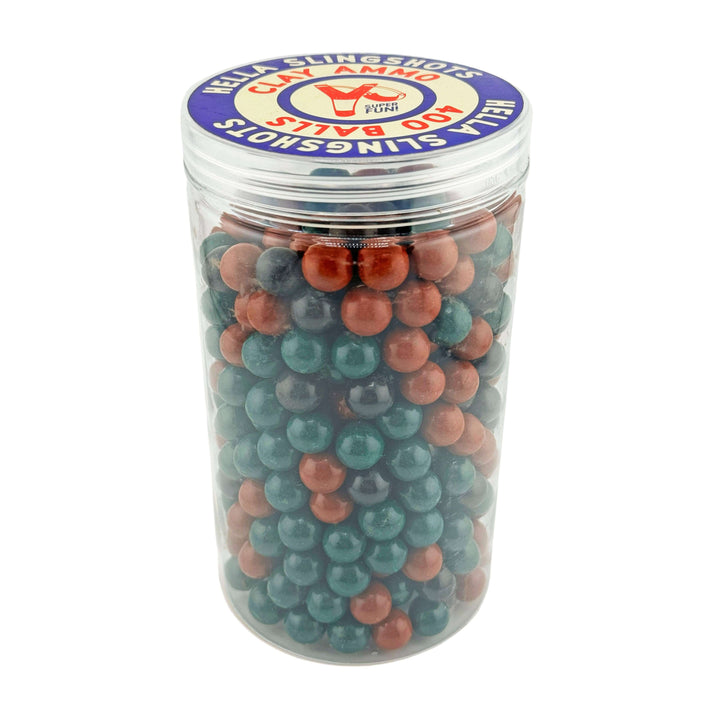Biodegradable Polished Clay Slingshot Balls