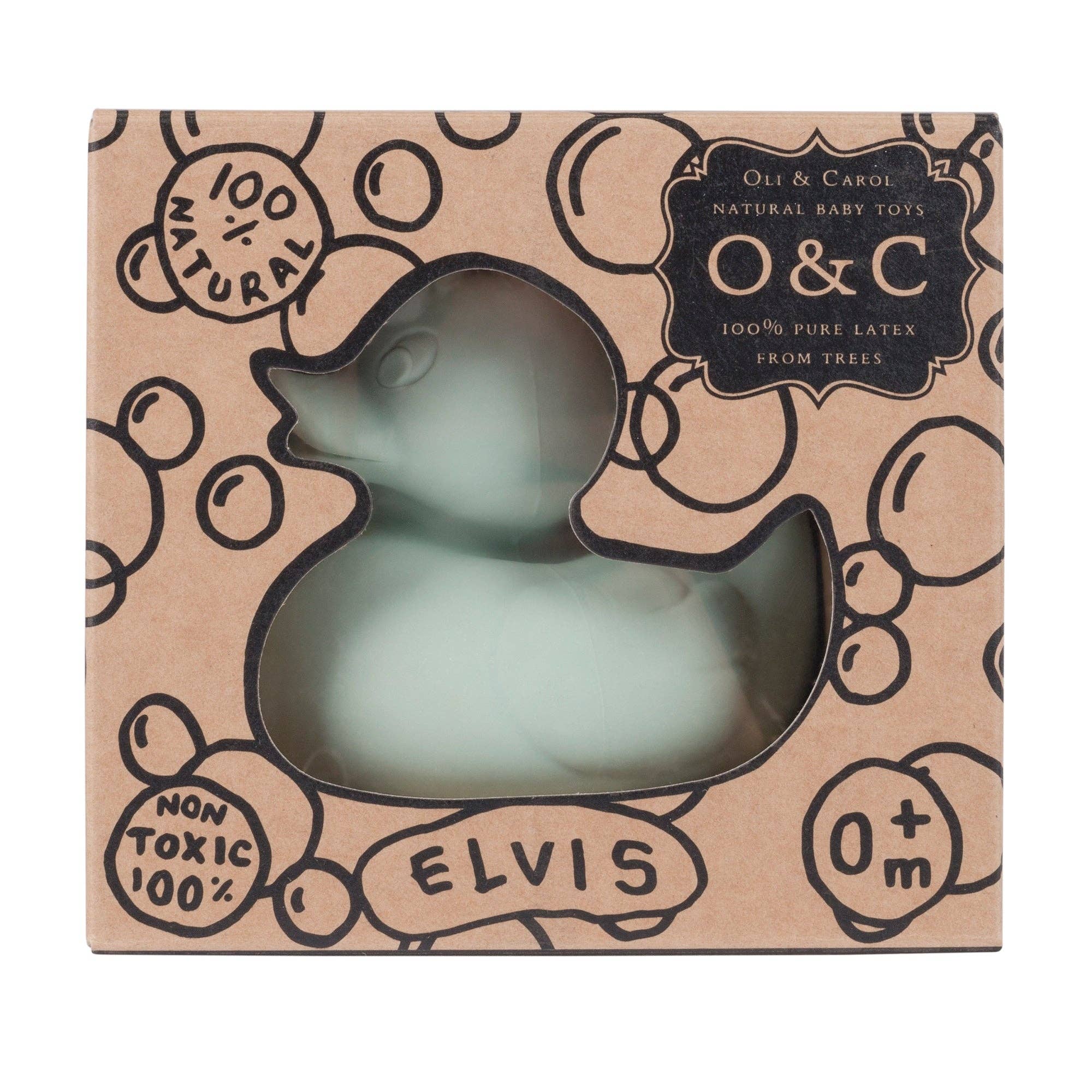 Small Ducks Monochrome Mint