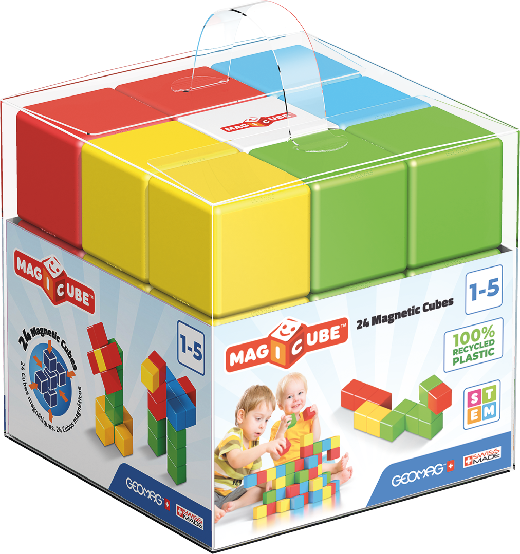 Geomag™ Magicube Crystal 24 Piece Magnetic Cube Set