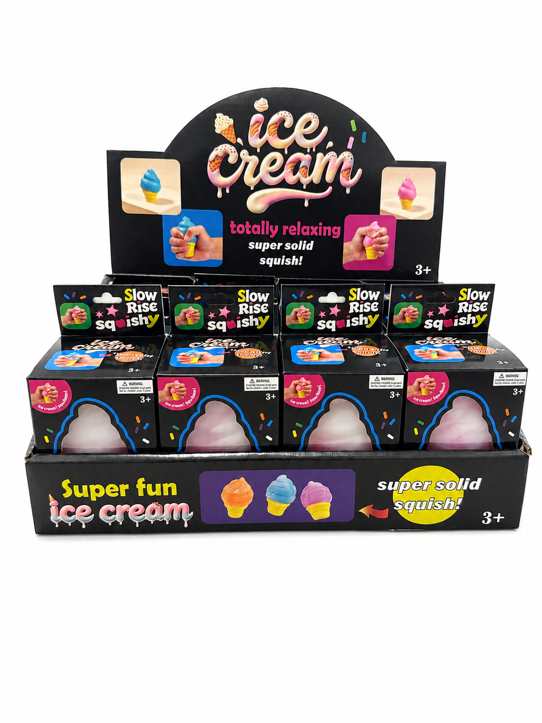 Ice Cream Squishy Toy Display – 12 Piece PDQ MSND14
