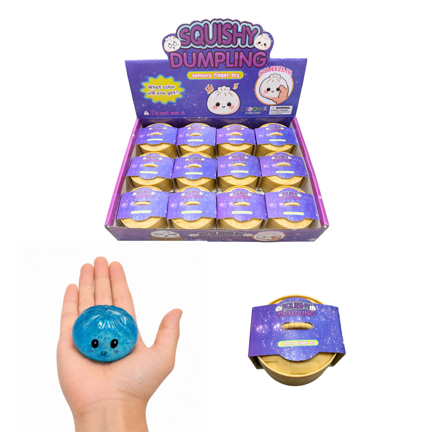 Squishy Dumpling Mini Hard Squish Sensory Toy MSDS9