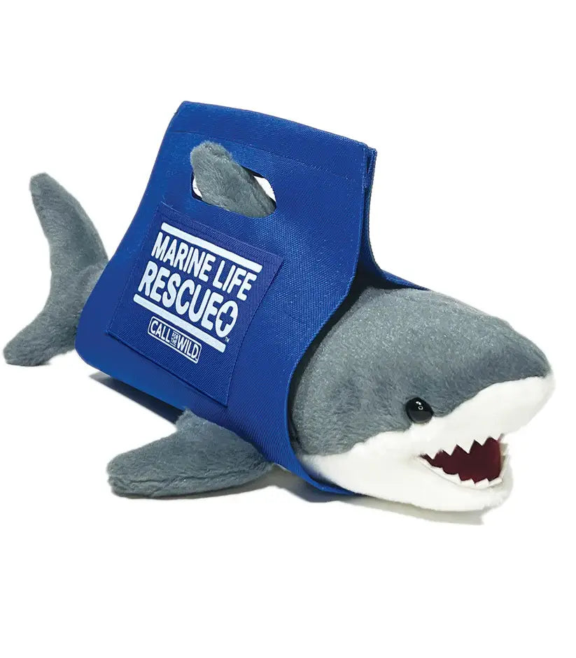 Great White Shark Plush with Rescue Stretcher