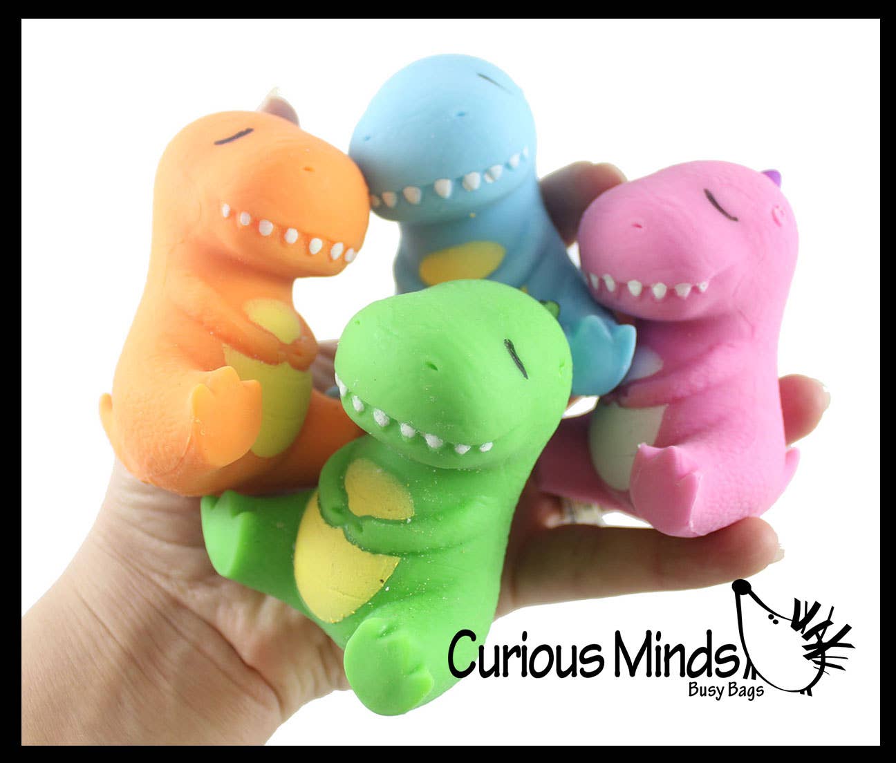 Dinosaur Soft Cream Doh Filled Stress Ball - Squishy Gooe