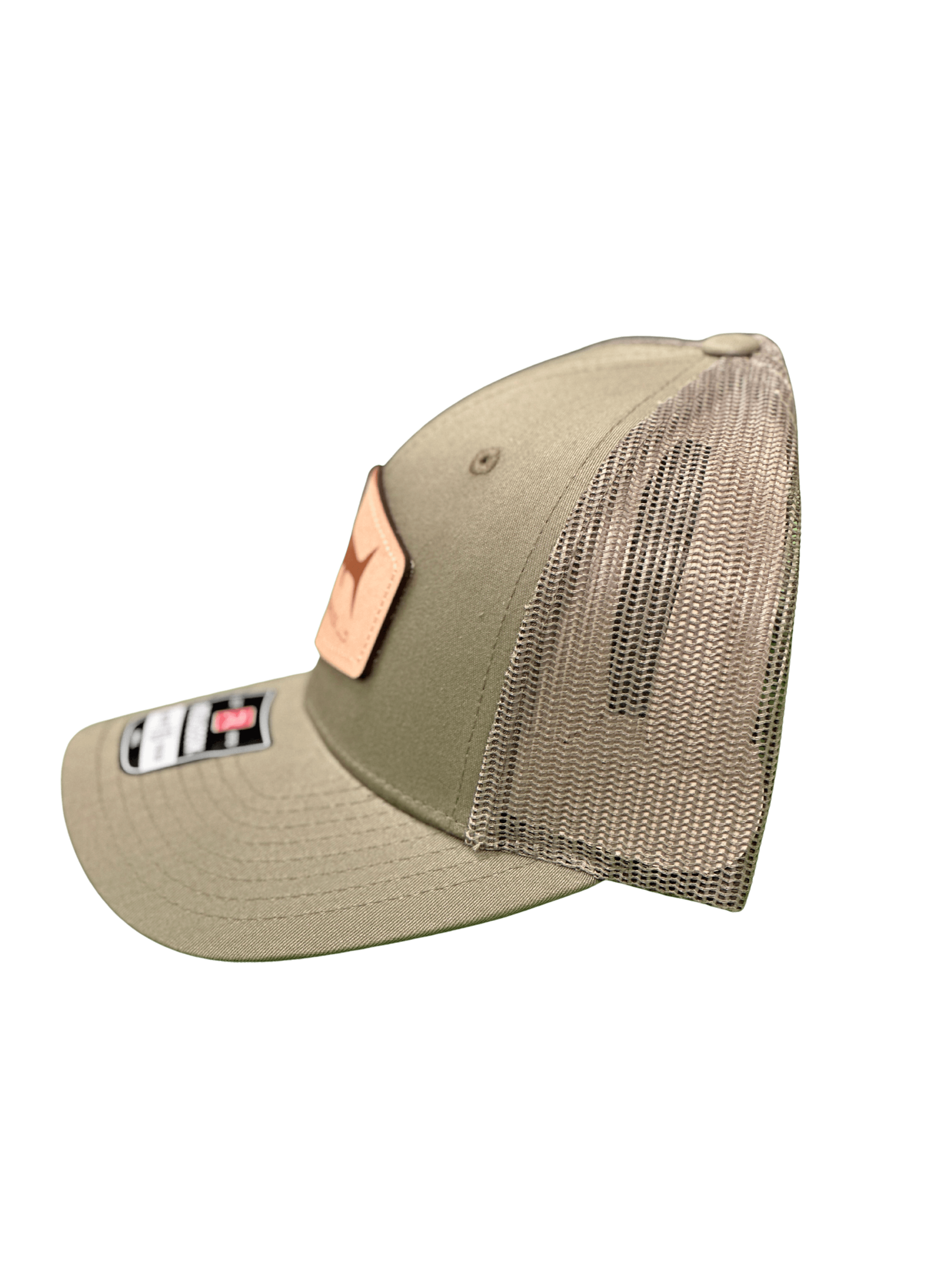 Leather Logo Hat Olive