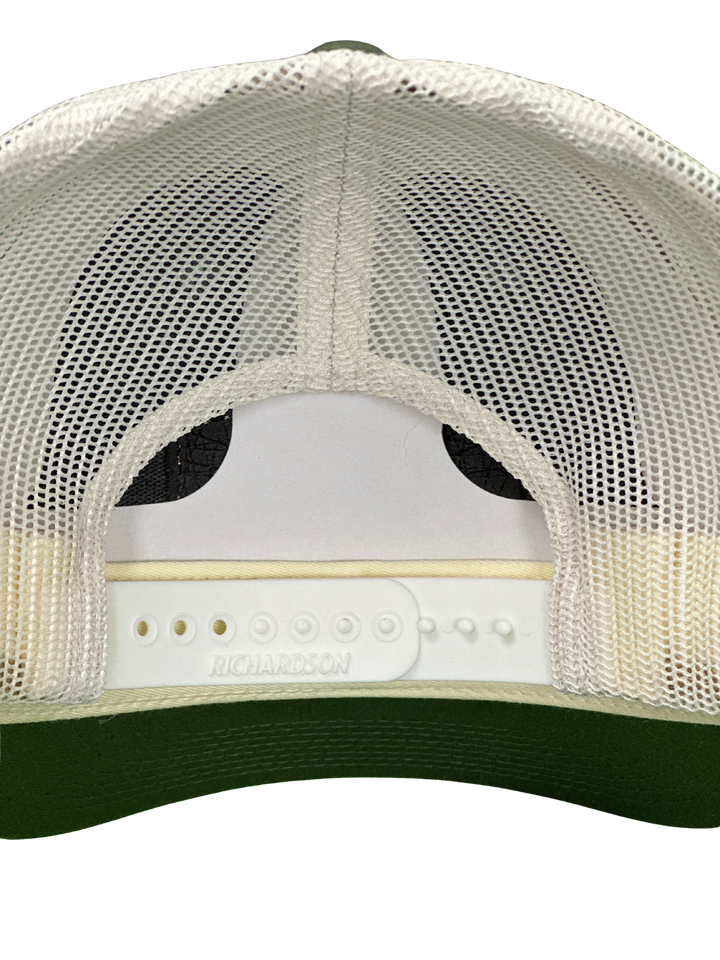 Leather Logo Hat Grey & Moss